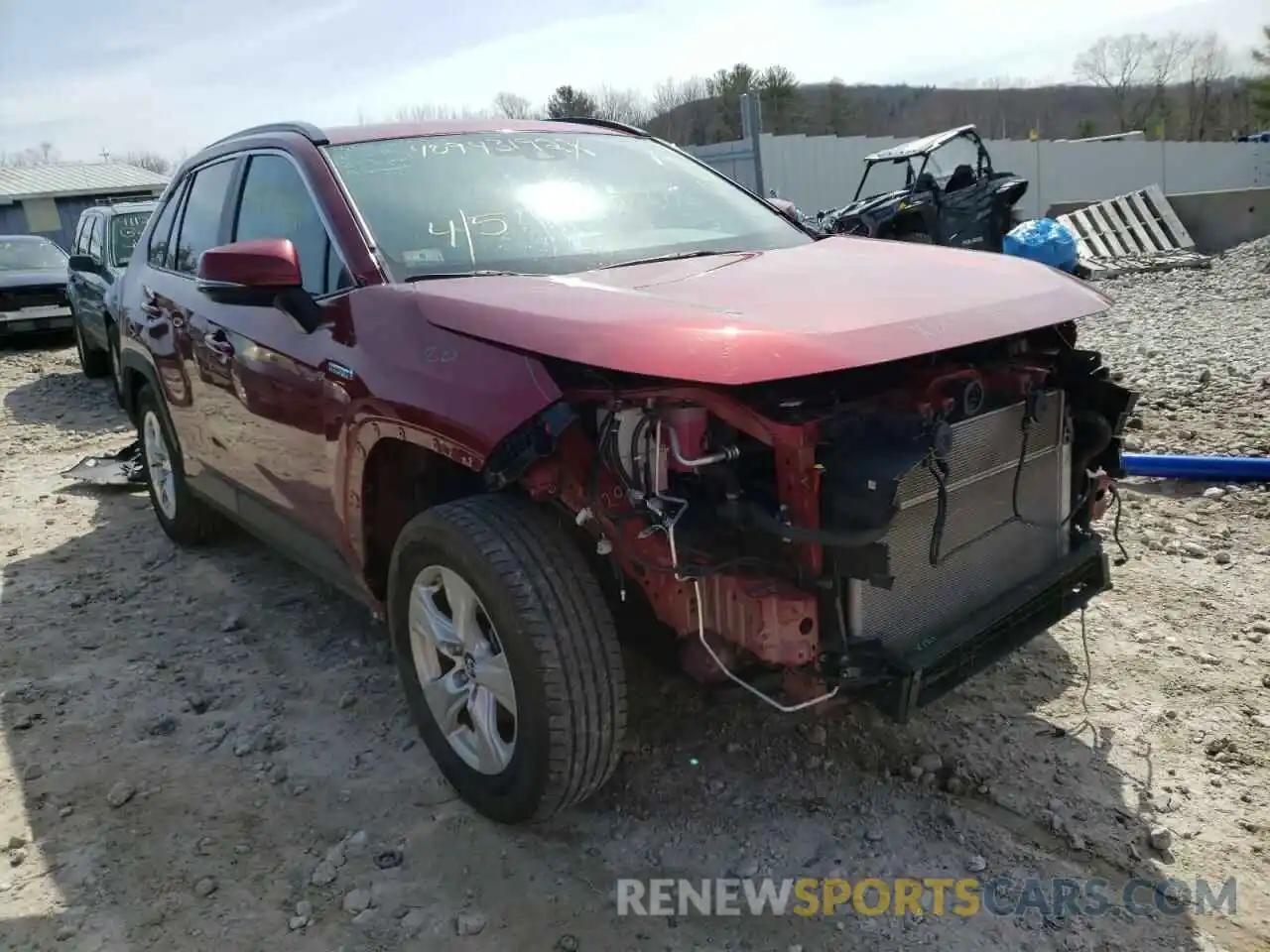 1 Photograph of a damaged car 2T3RWRFVXKW045510 TOYOTA RAV4 2019