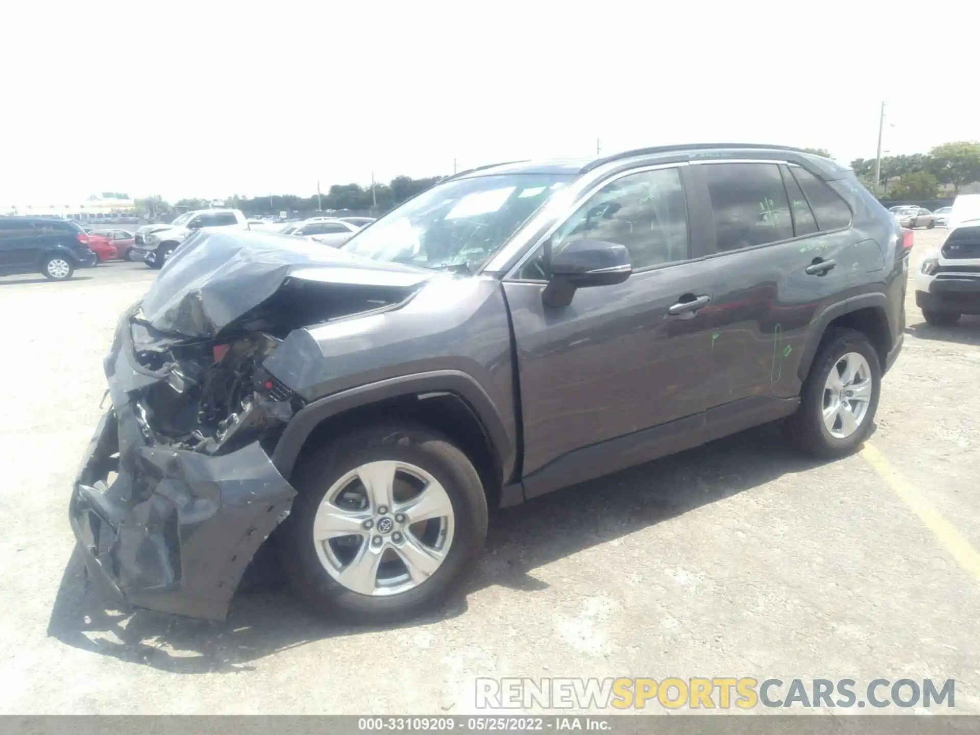 2 Photograph of a damaged car 2T3W1RFV0KC011918 TOYOTA RAV4 2019