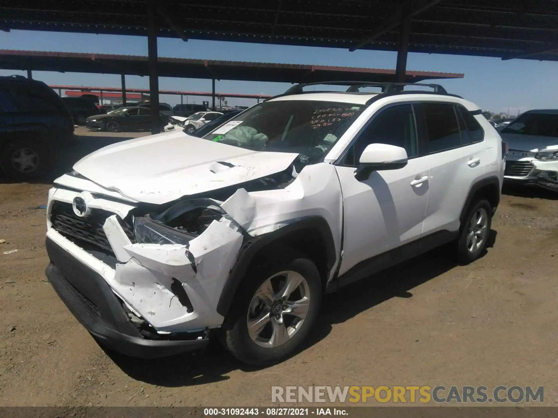 2 Photograph of a damaged car 2T3W1RFV0KC012986 TOYOTA RAV4 2019