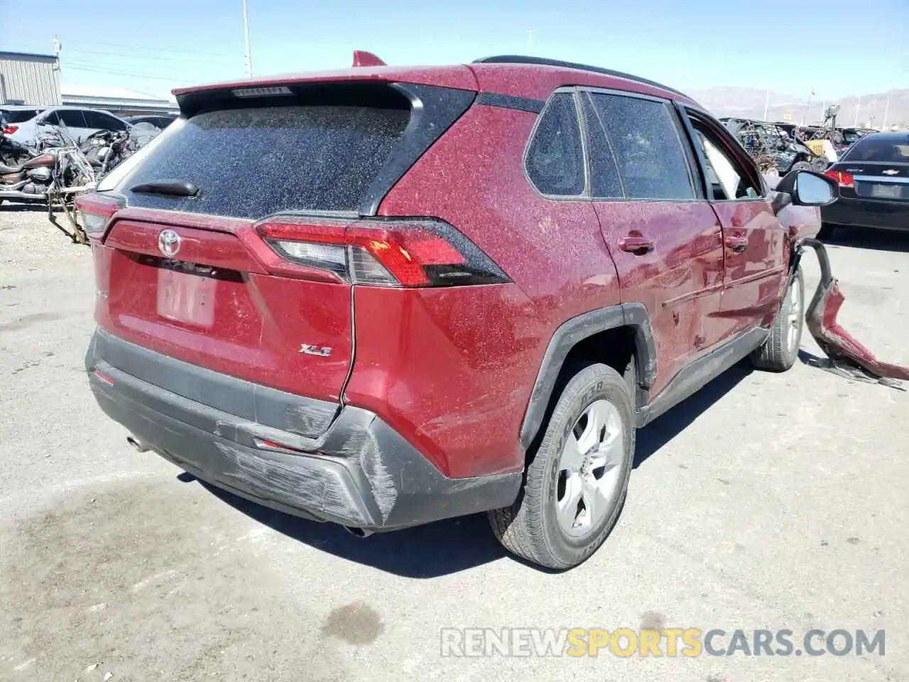 4 Photograph of a damaged car 2T3W1RFV0KC021459 TOYOTA RAV4 2019