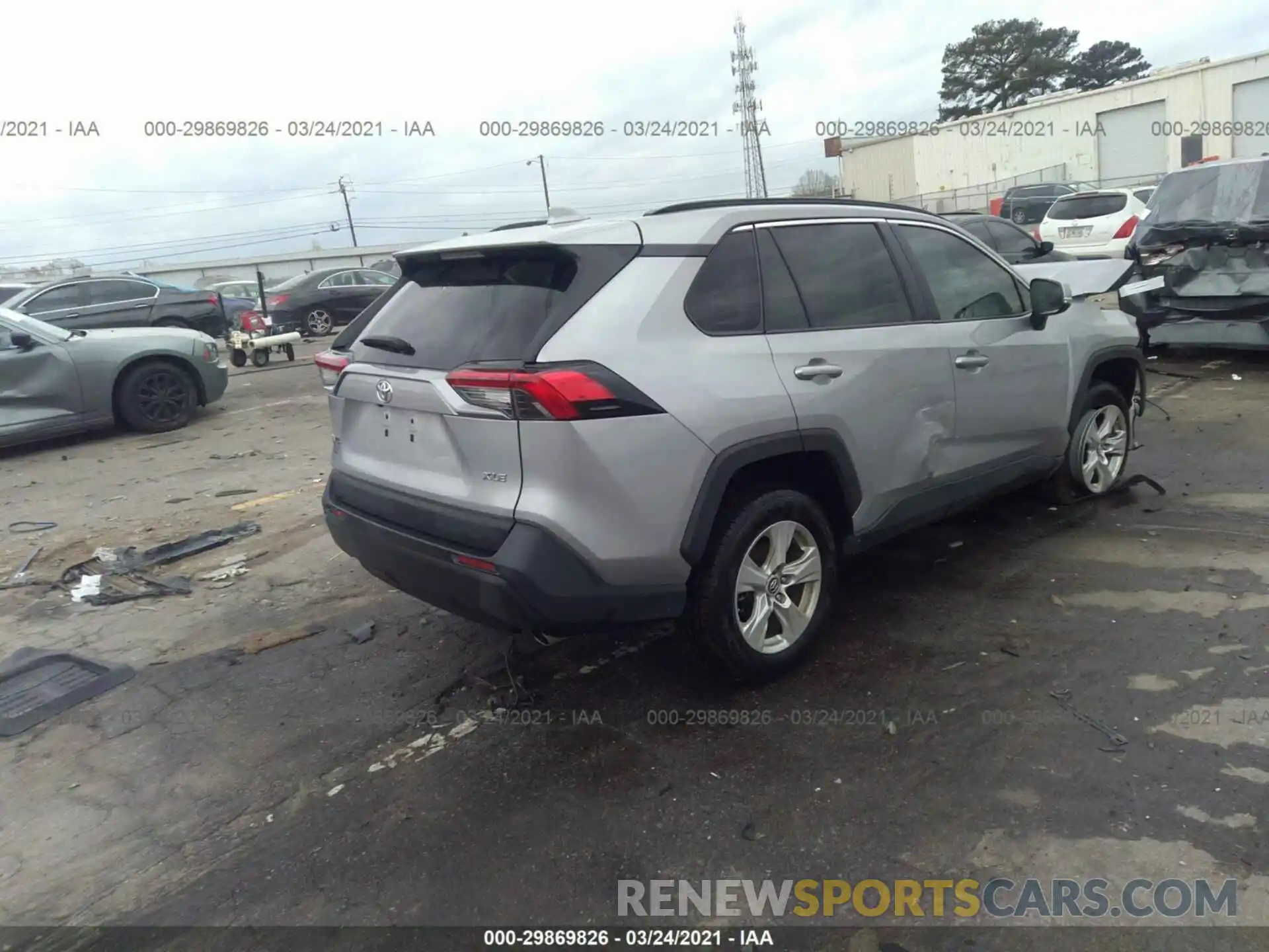 4 Photograph of a damaged car 2T3W1RFV0KW002182 TOYOTA RAV4 2019