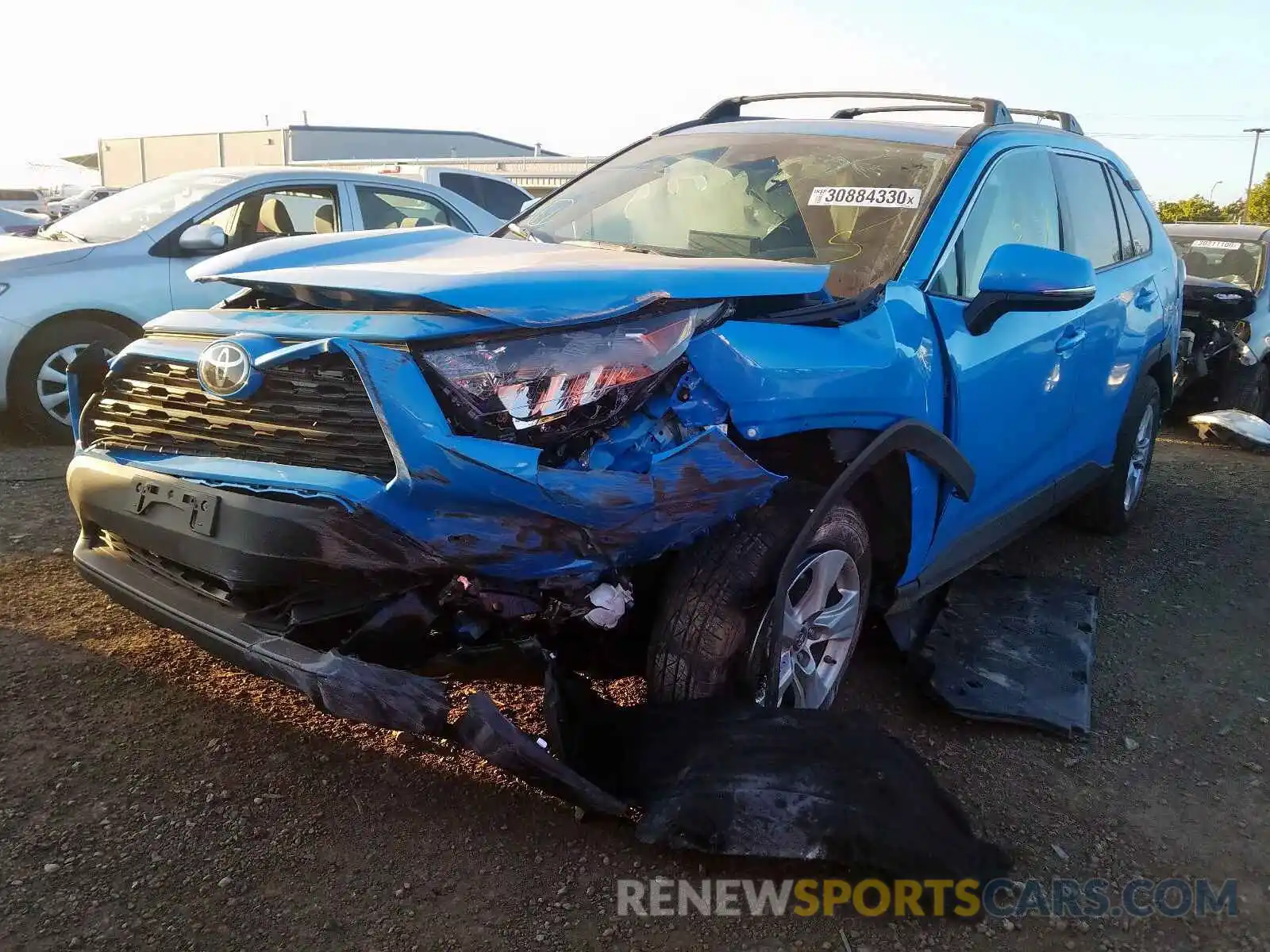 2 Photograph of a damaged car 2T3W1RFV0KW006460 TOYOTA RAV4 2019