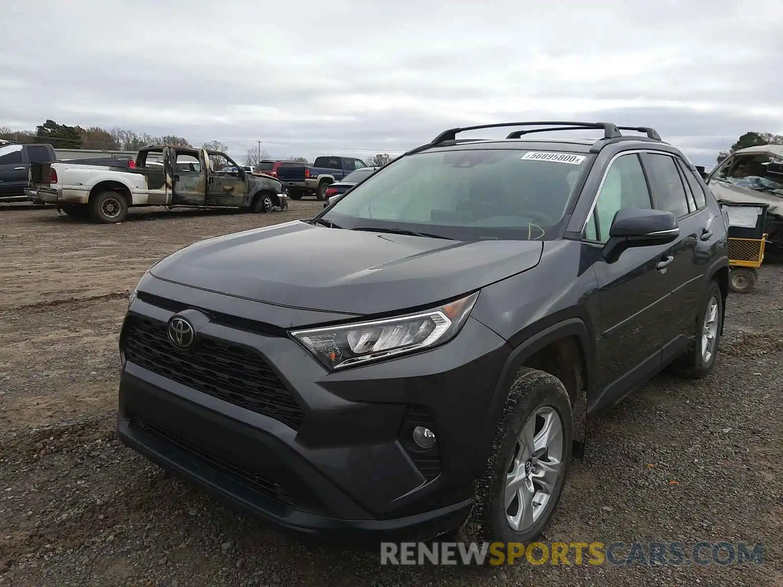 2 Photograph of a damaged car 2T3W1RFV0KW010542 TOYOTA RAV4 2019