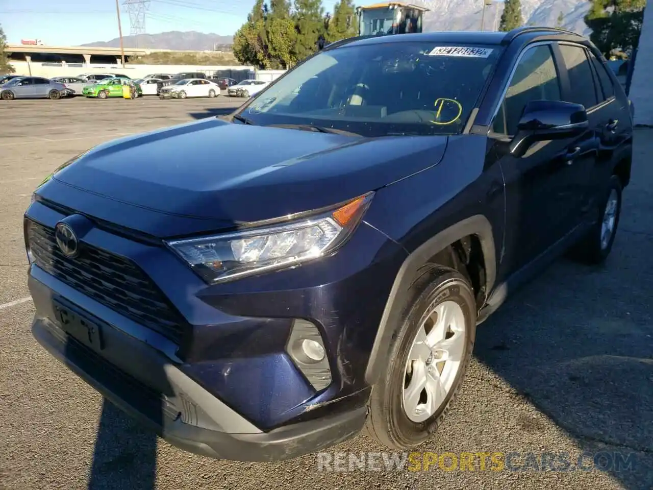 2 Photograph of a damaged car 2T3W1RFV0KW010640 TOYOTA RAV4 2019