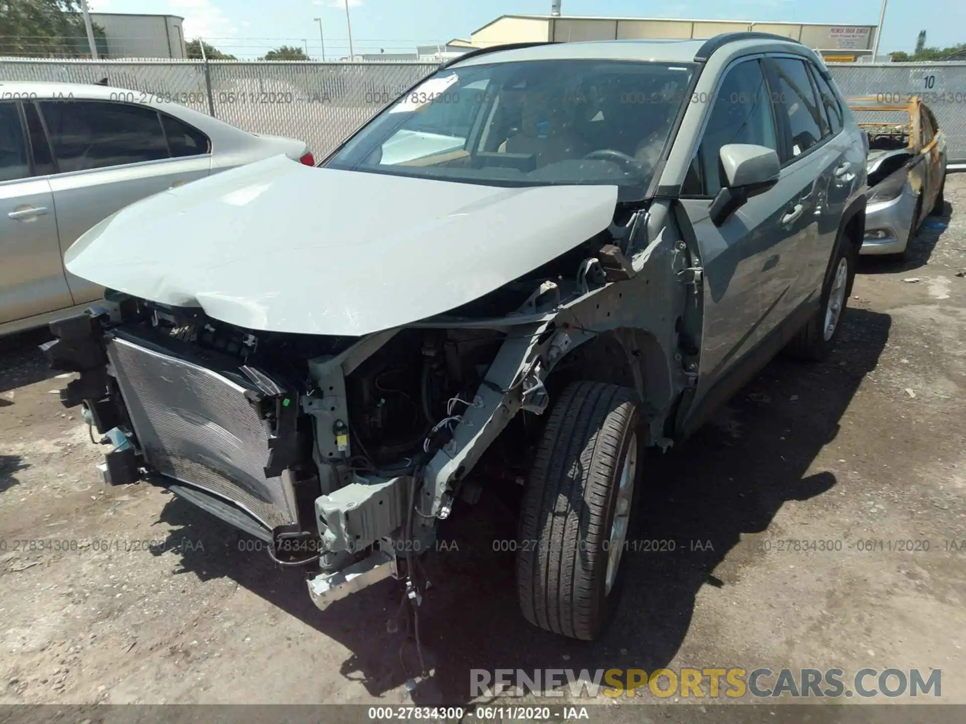 2 Photograph of a damaged car 2T3W1RFV1KC003861 TOYOTA RAV4 2019