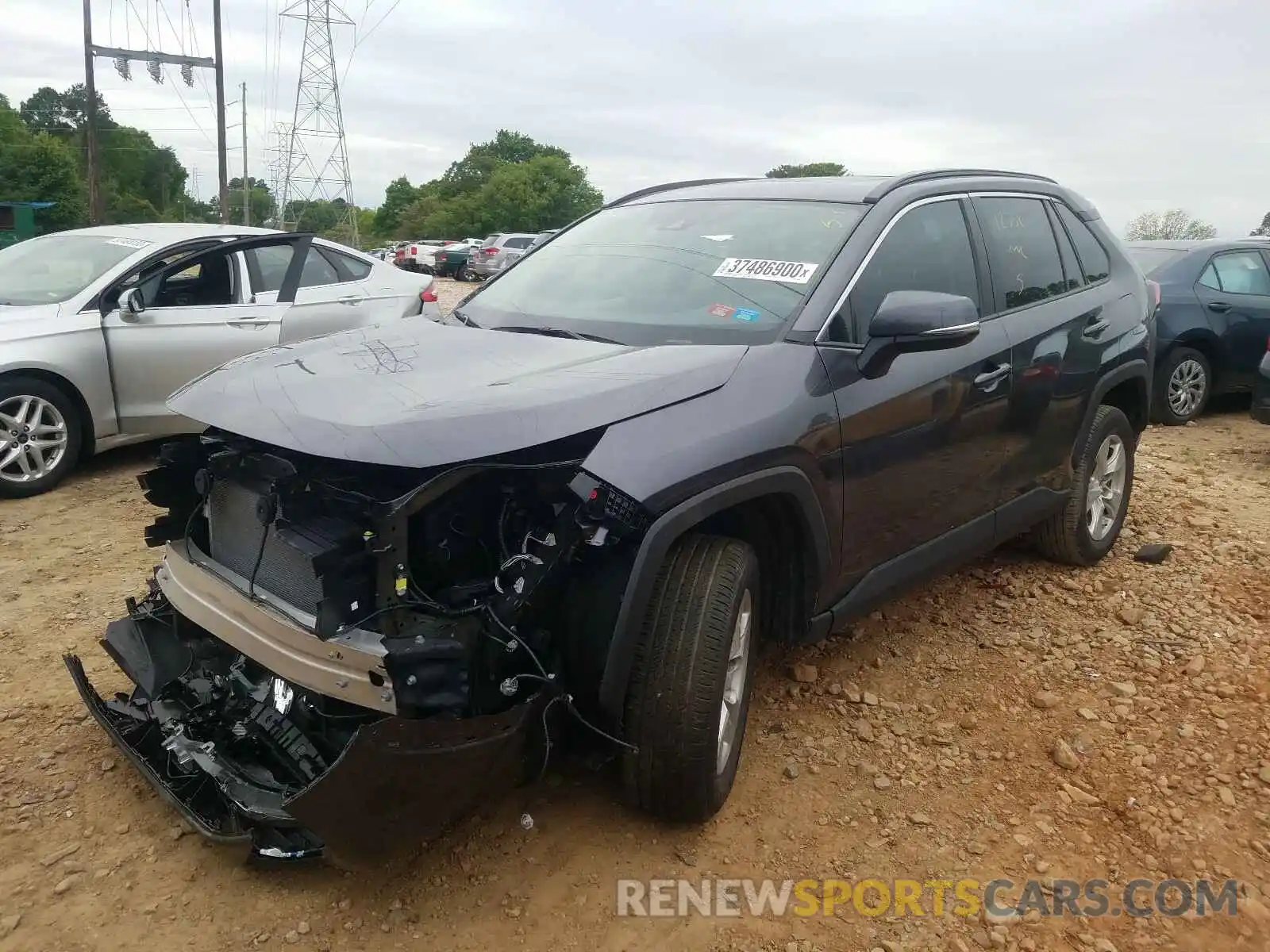 2 Photograph of a damaged car 2T3W1RFV1KC005061 TOYOTA RAV4 2019