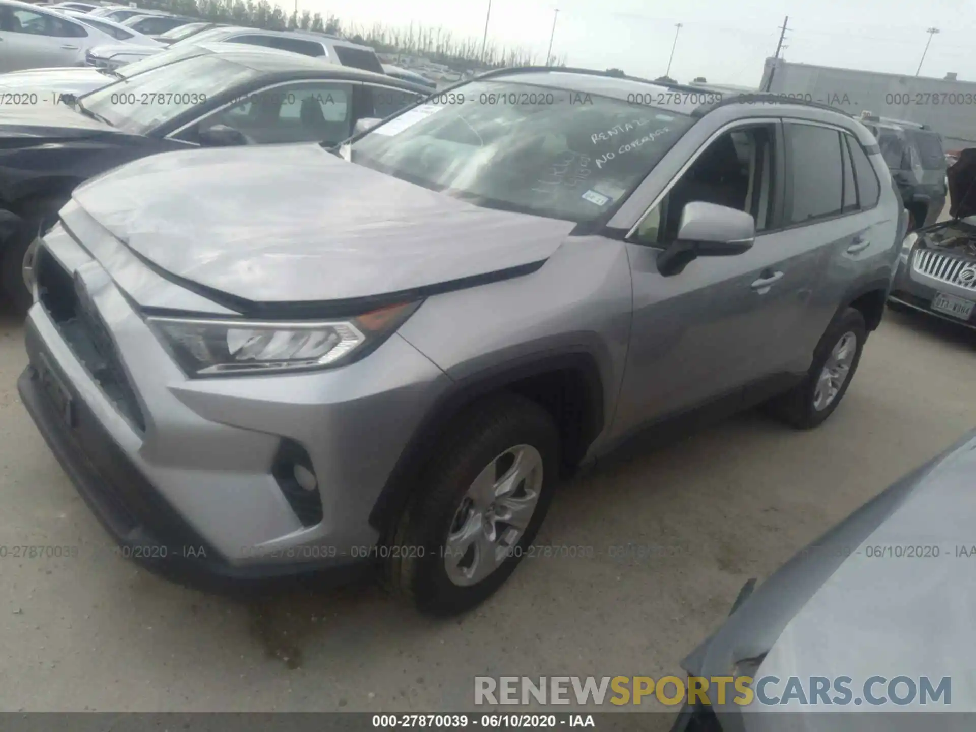 2 Photograph of a damaged car 2T3W1RFV1KC006288 TOYOTA RAV4 2019