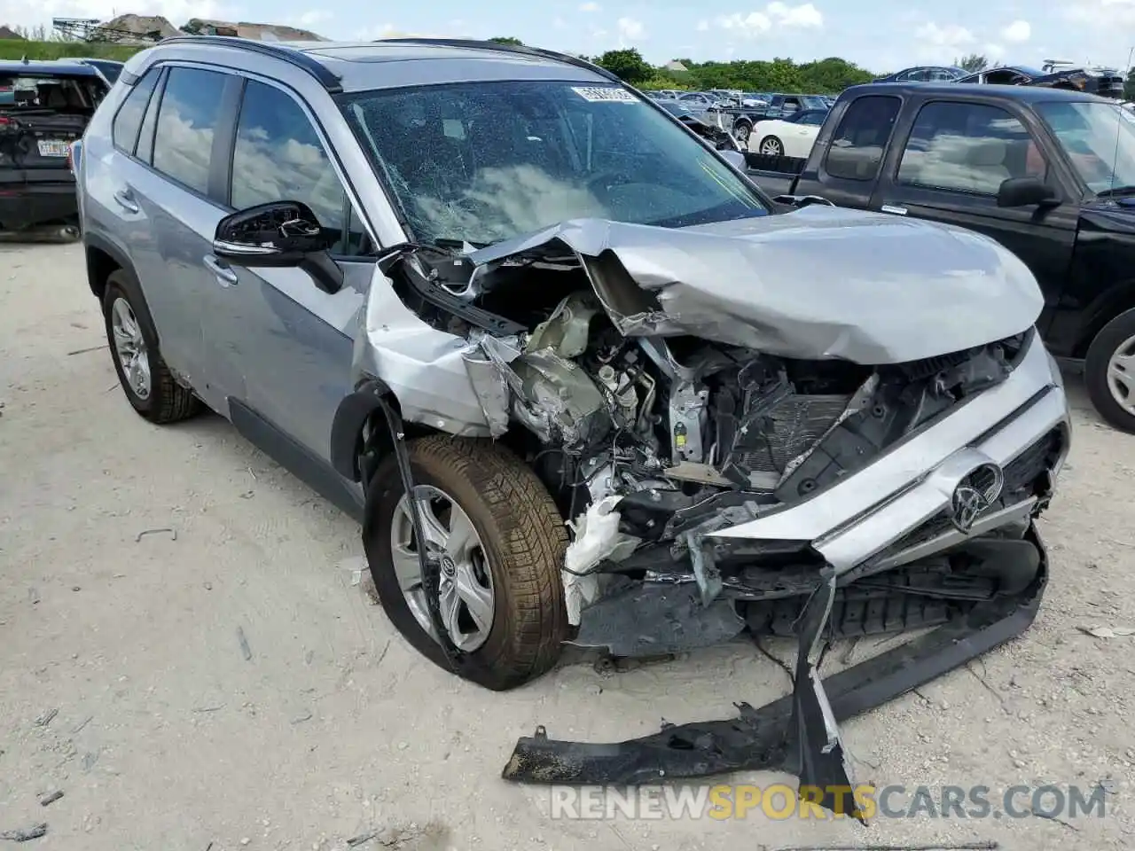 1 Photograph of a damaged car 2T3W1RFV1KC013774 TOYOTA RAV4 2019