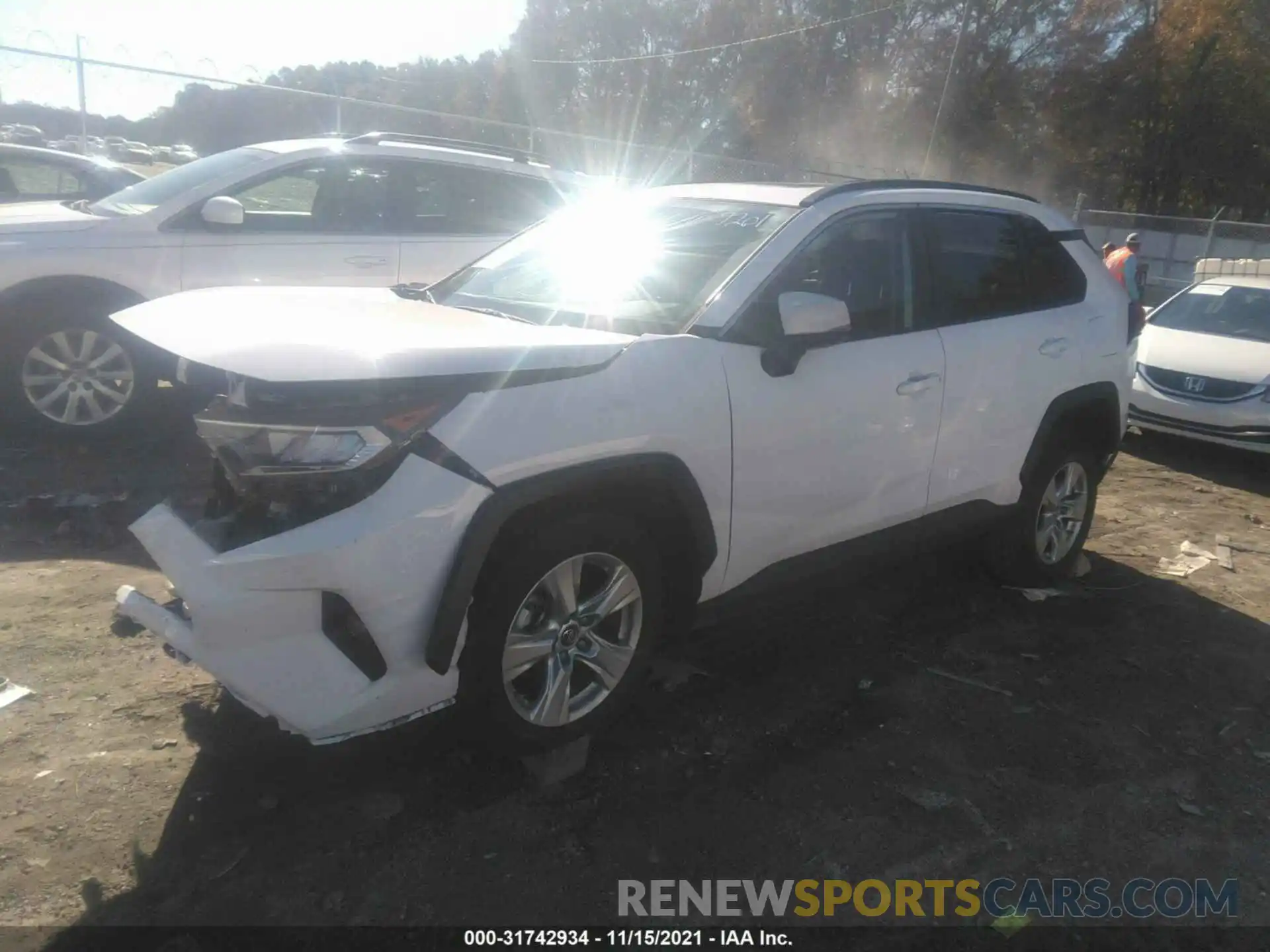 2 Photograph of a damaged car 2T3W1RFV1KC029201 TOYOTA RAV4 2019