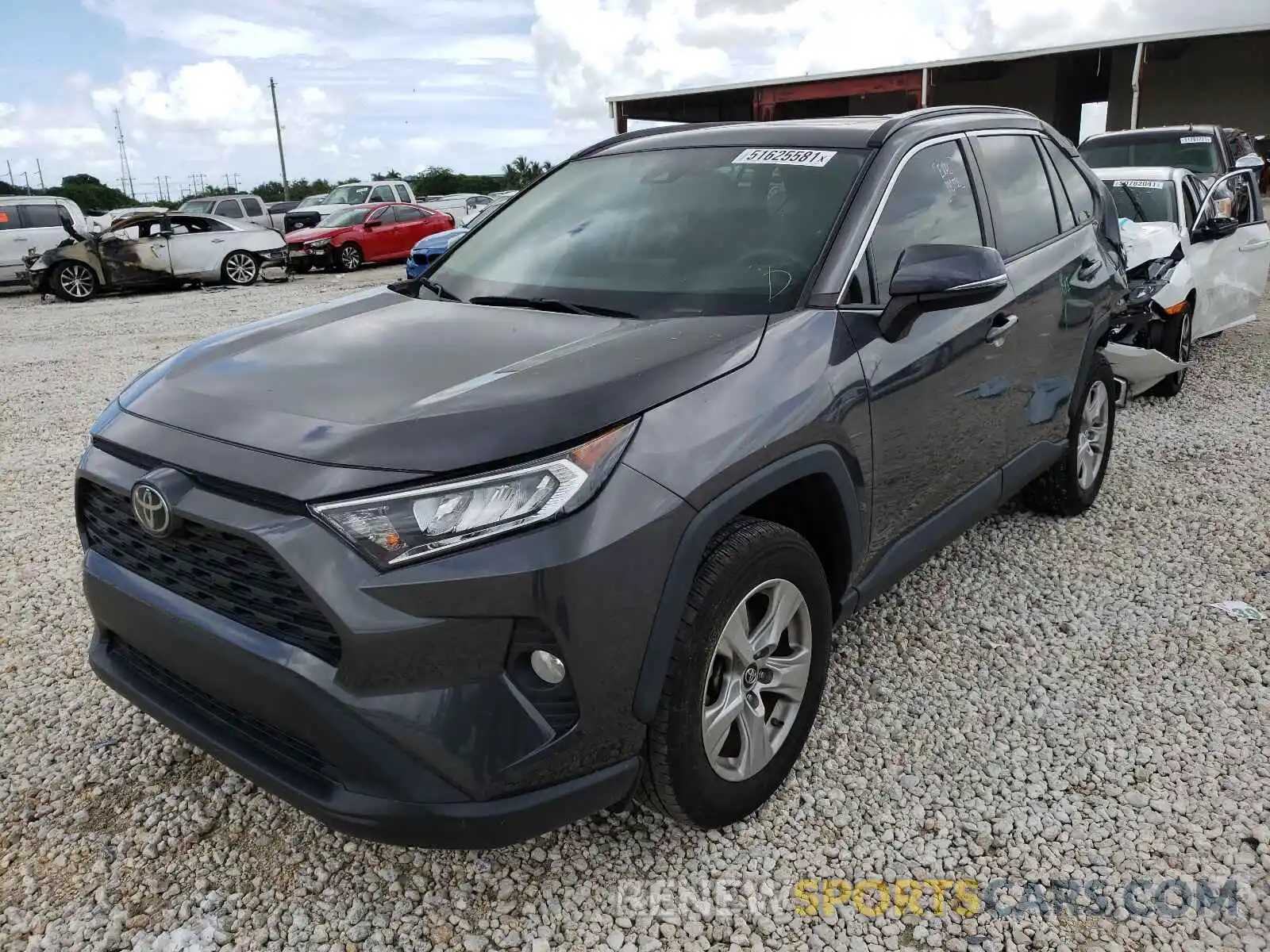 2 Photograph of a damaged car 2T3W1RFV1KW001901 TOYOTA RAV4 2019