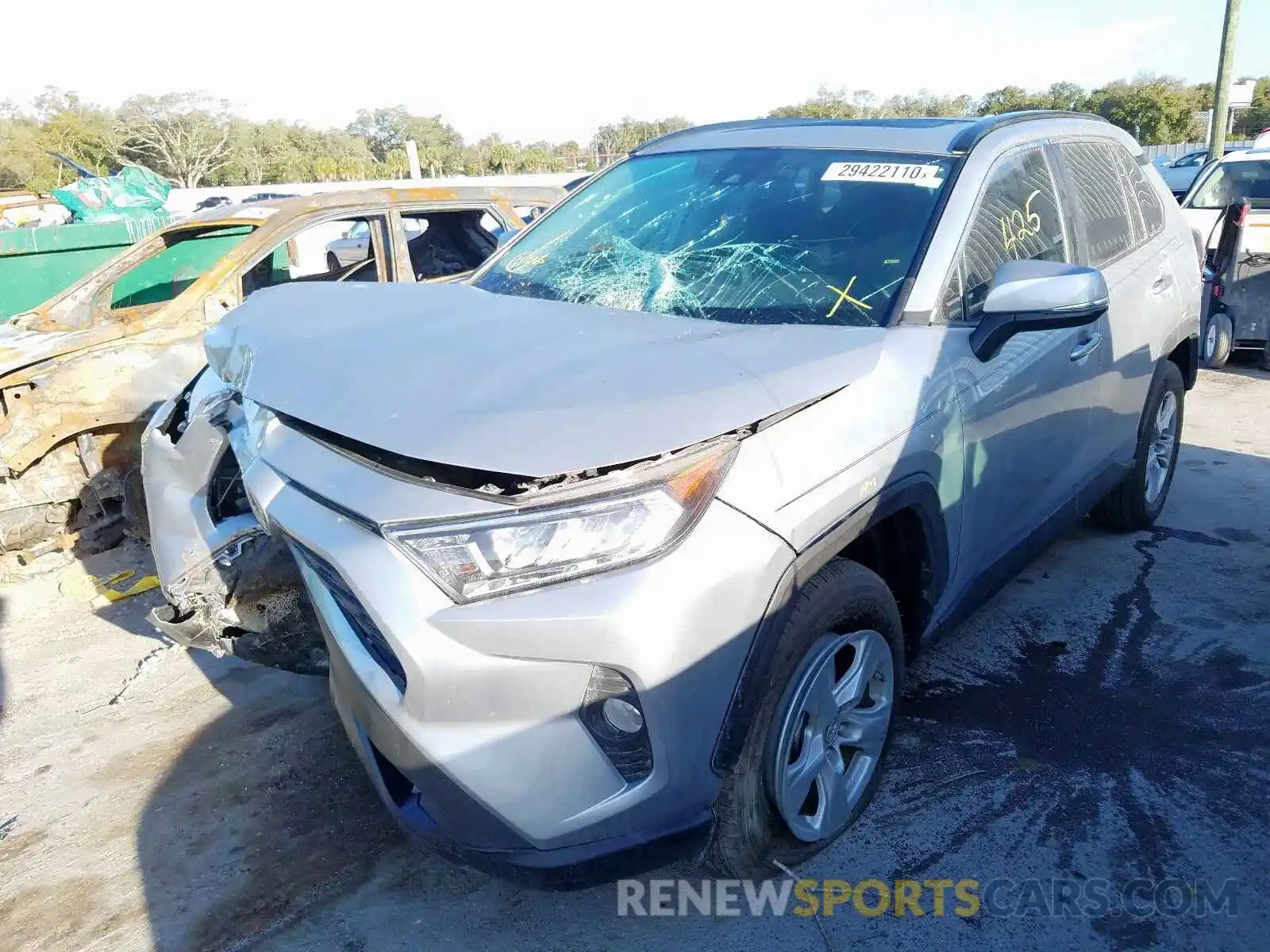 2 Photograph of a damaged car 2T3W1RFV1KW011487 TOYOTA RAV4 2019