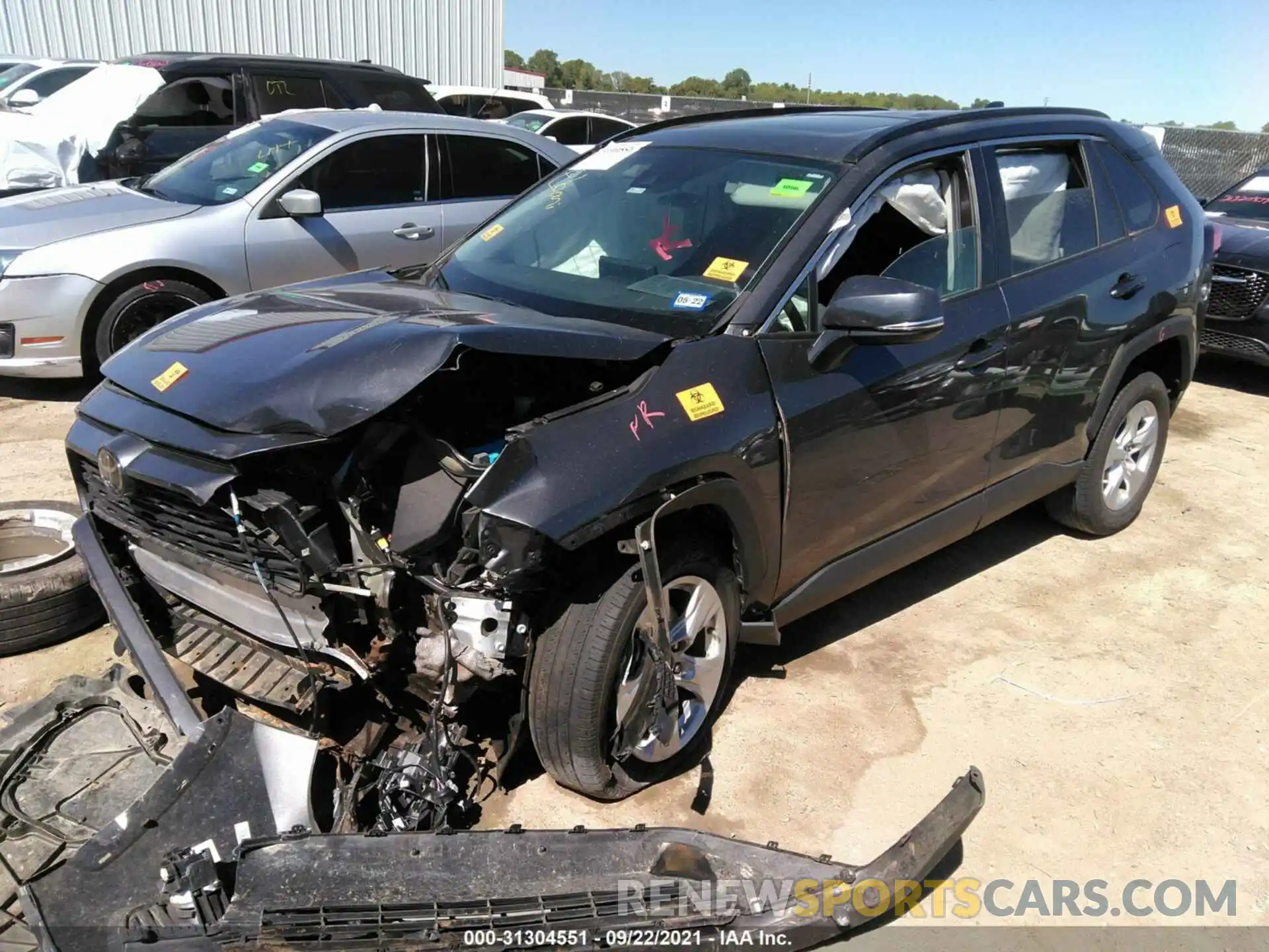 2 Photograph of a damaged car 2T3W1RFV1KW018388 TOYOTA RAV4 2019