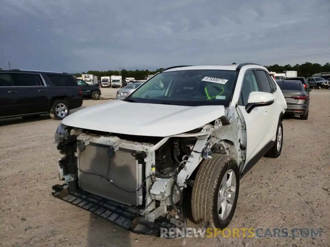 2 Photograph of a damaged car 2T3W1RFV1KW019962 TOYOTA RAV4 2019