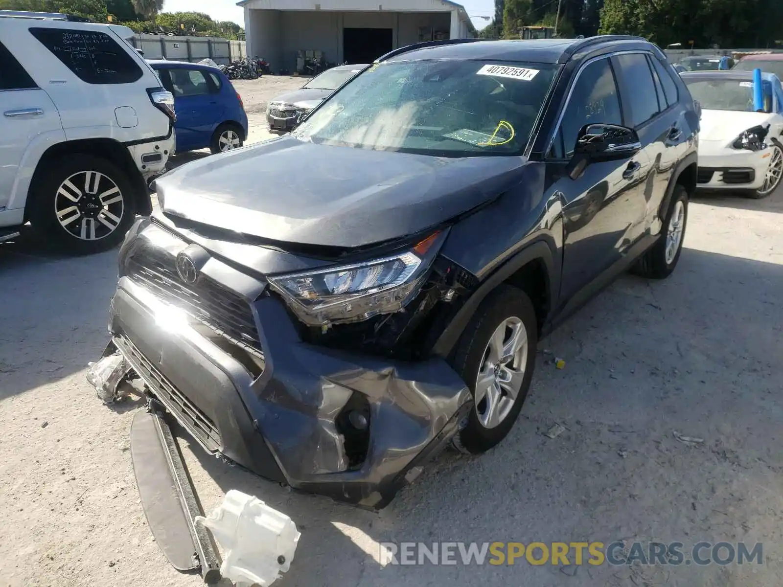 2 Photograph of a damaged car 2T3W1RFV2KC006431 TOYOTA RAV4 2019