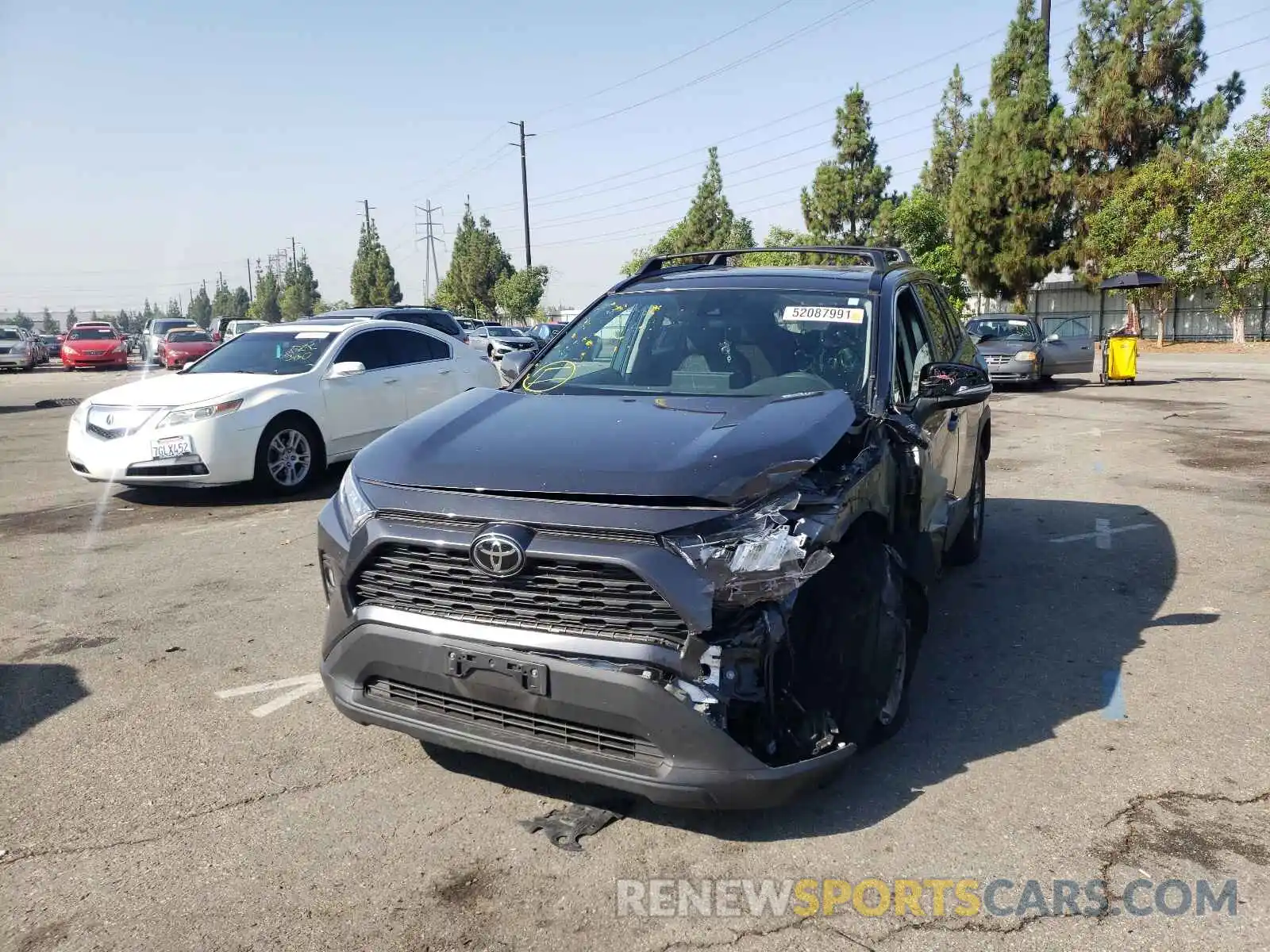 2 Photograph of a damaged car 2T3W1RFV2KC027988 TOYOTA RAV4 2019