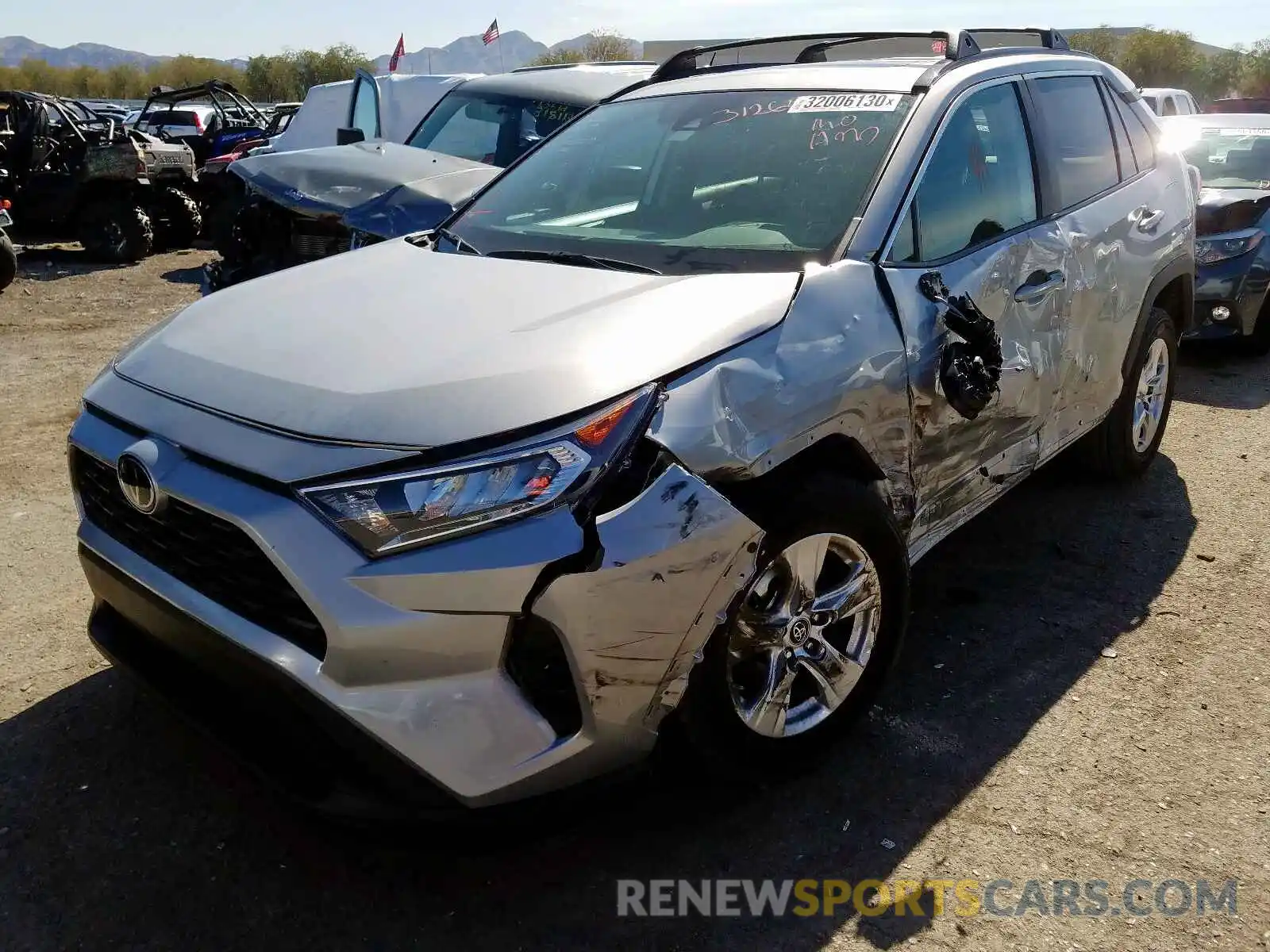 2 Photograph of a damaged car 2T3W1RFV2KW002426 TOYOTA RAV4 2019