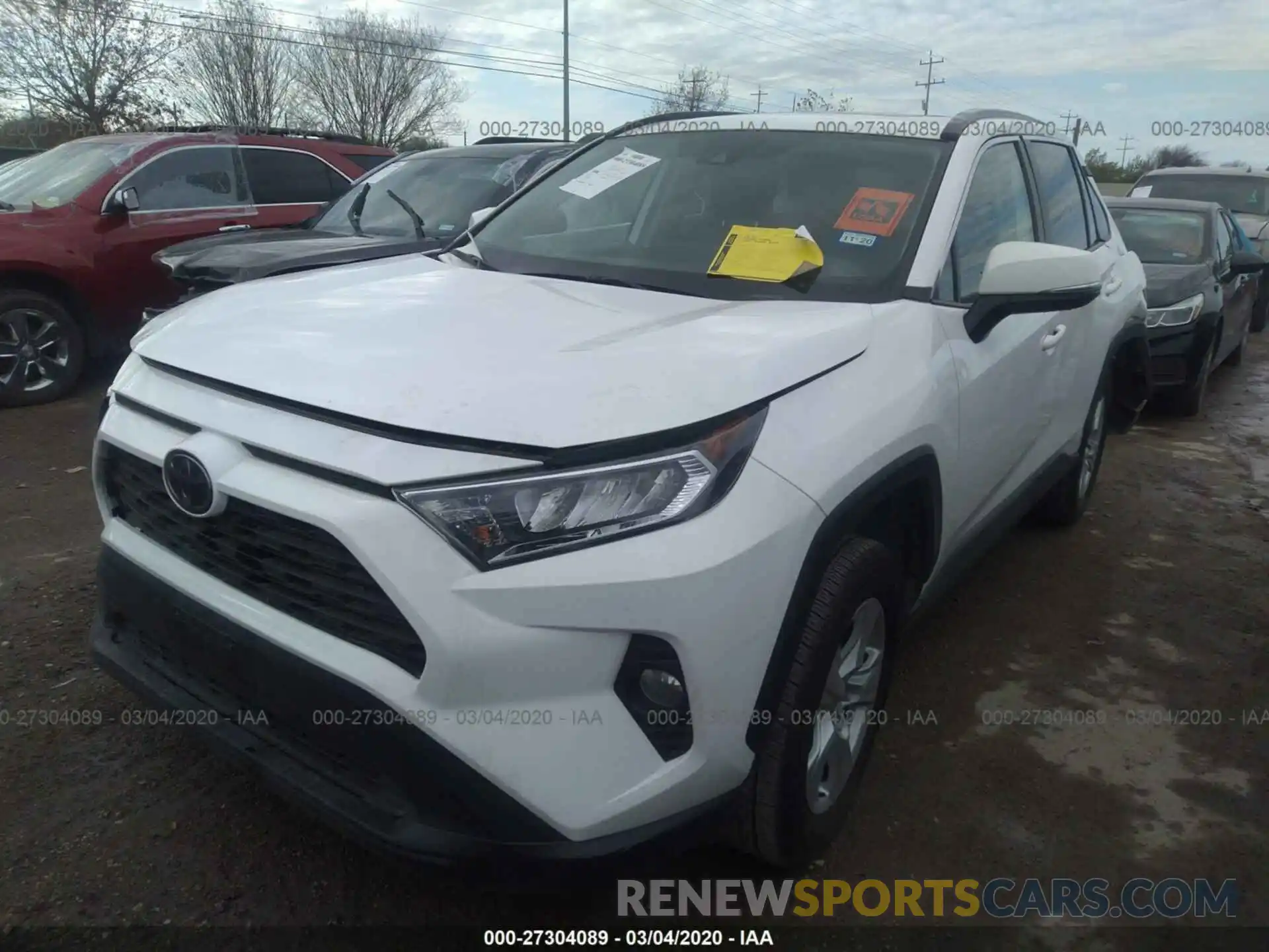 2 Photograph of a damaged car 2T3W1RFV2KW007545 TOYOTA RAV4 2019