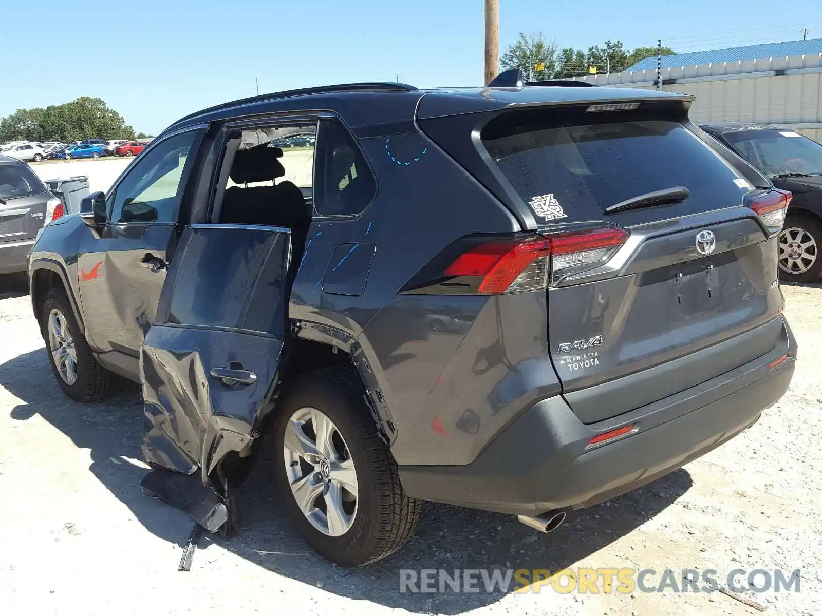 3 Photograph of a damaged car 2T3W1RFV2KW034602 TOYOTA RAV4 2019