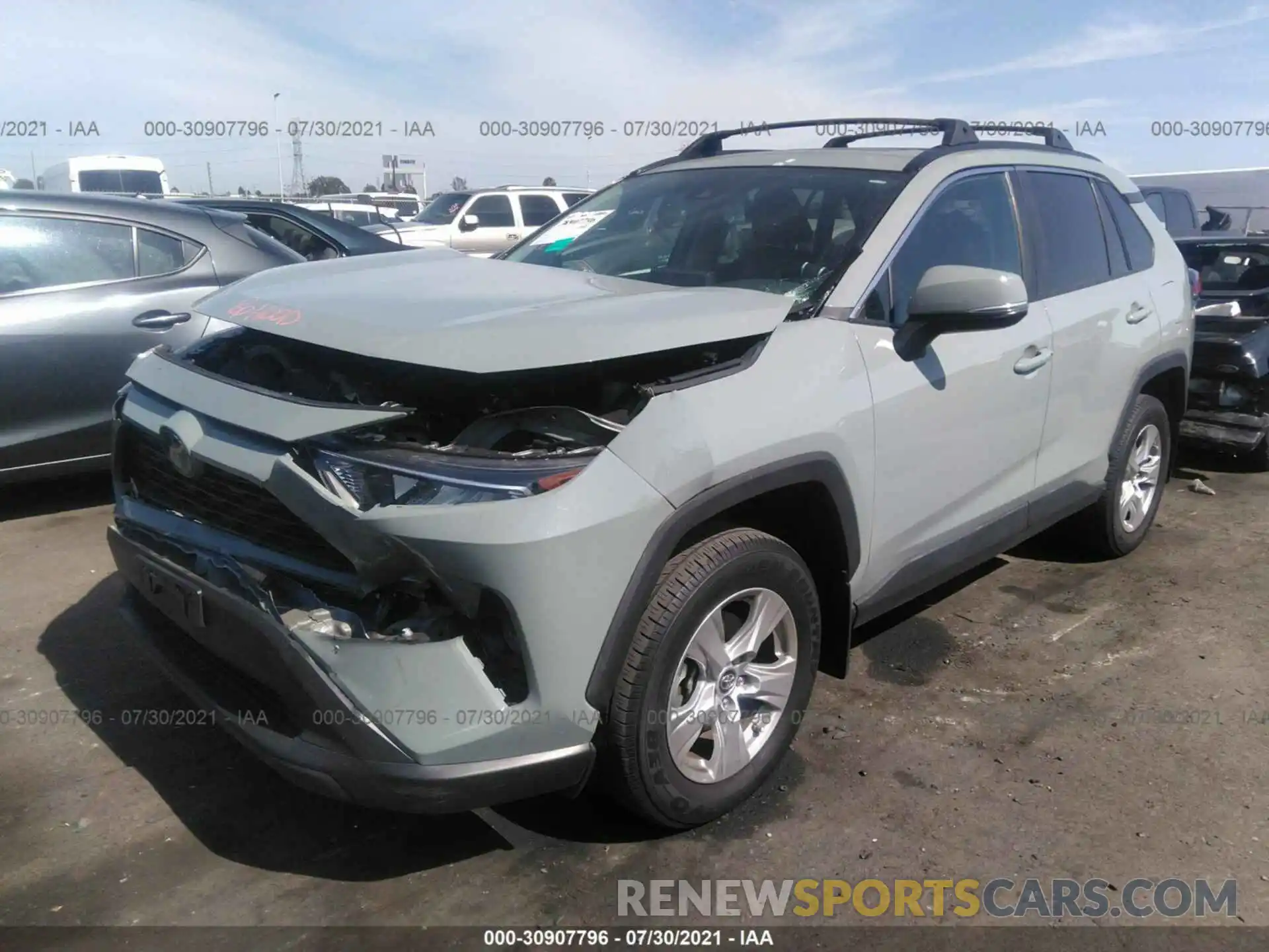 2 Фотография поврежденного автомобиля 2T3W1RFV2KW045230 TOYOTA RAV4 2019