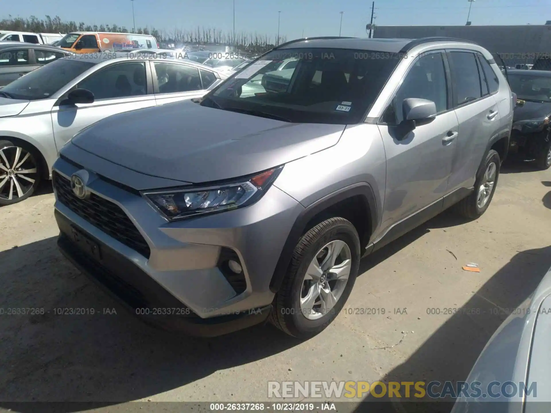 2 Photograph of a damaged car 2T3W1RFV3KC003599 TOYOTA RAV4 2019