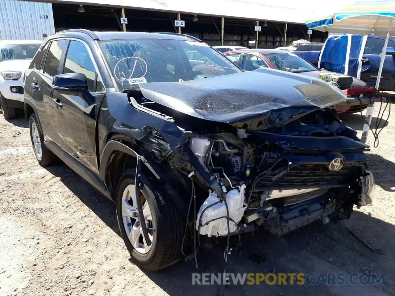 1 Photograph of a damaged car 2T3W1RFV3KC004235 TOYOTA RAV4 2019