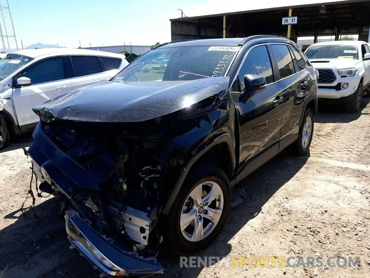 2 Photograph of a damaged car 2T3W1RFV3KC004235 TOYOTA RAV4 2019