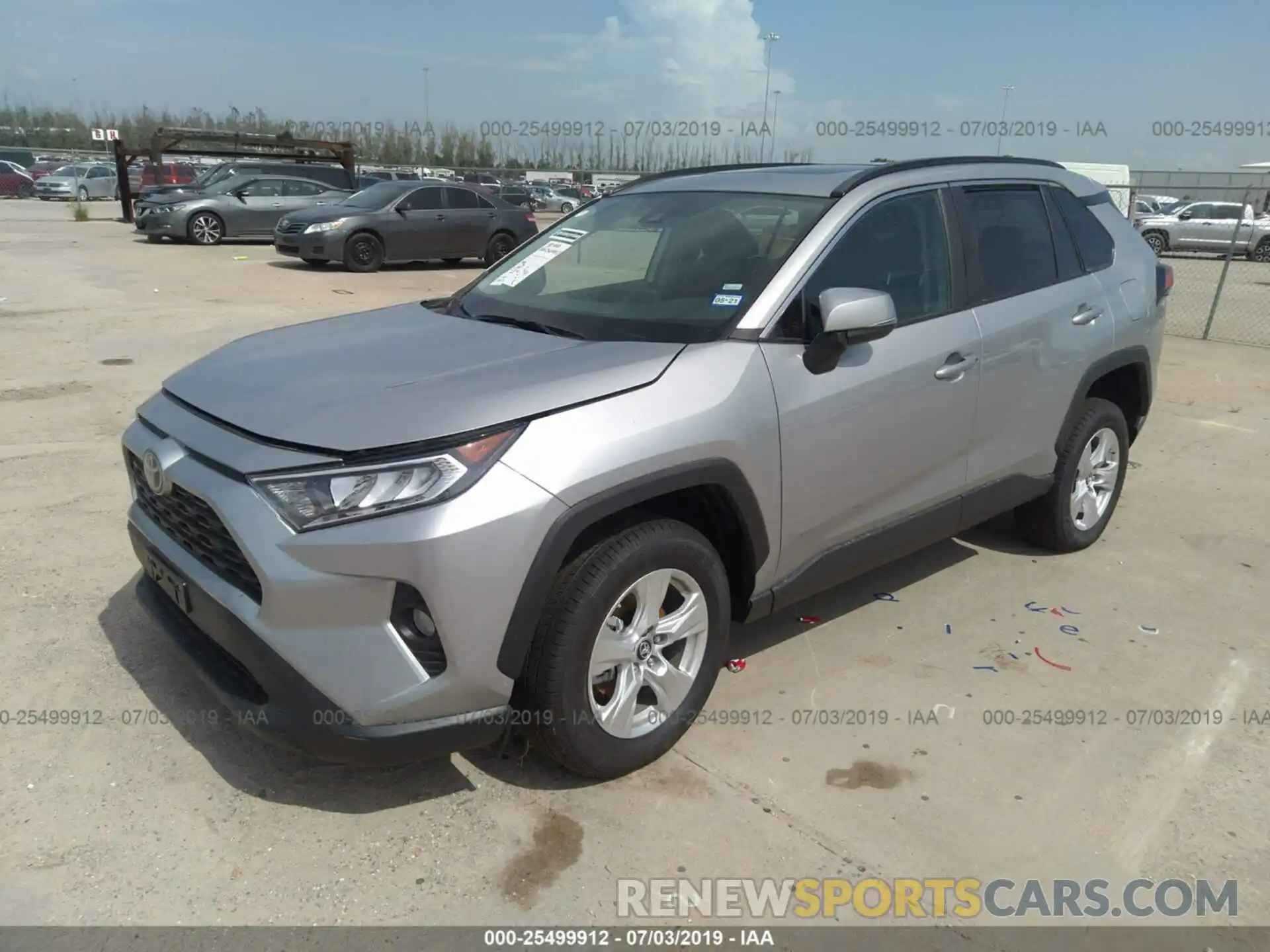 2 Photograph of a damaged car 2T3W1RFV3KC009287 TOYOTA RAV4 2019