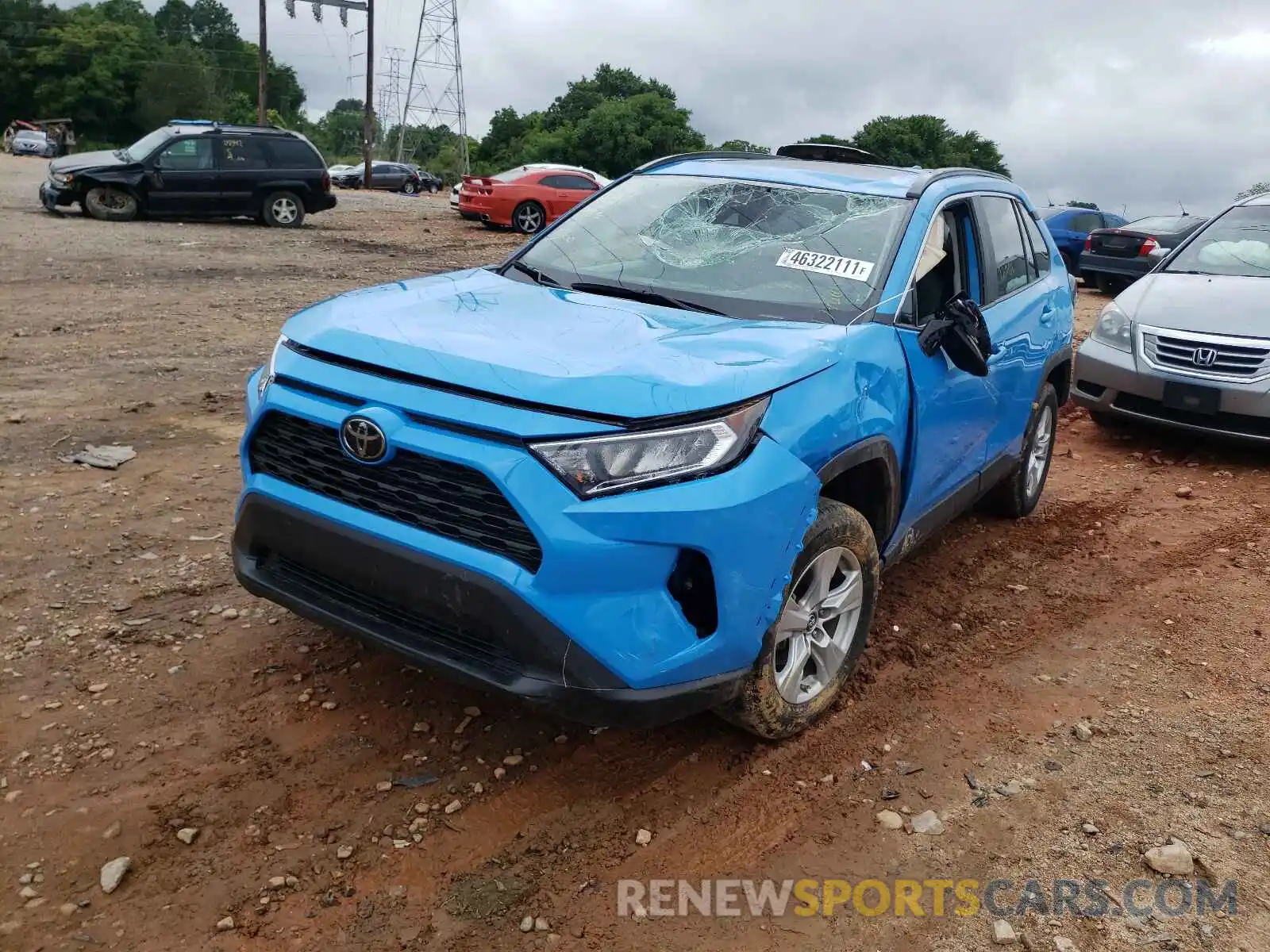 2 Фотография поврежденного автомобиля 2T3W1RFV3KC012089 TOYOTA RAV4 2019