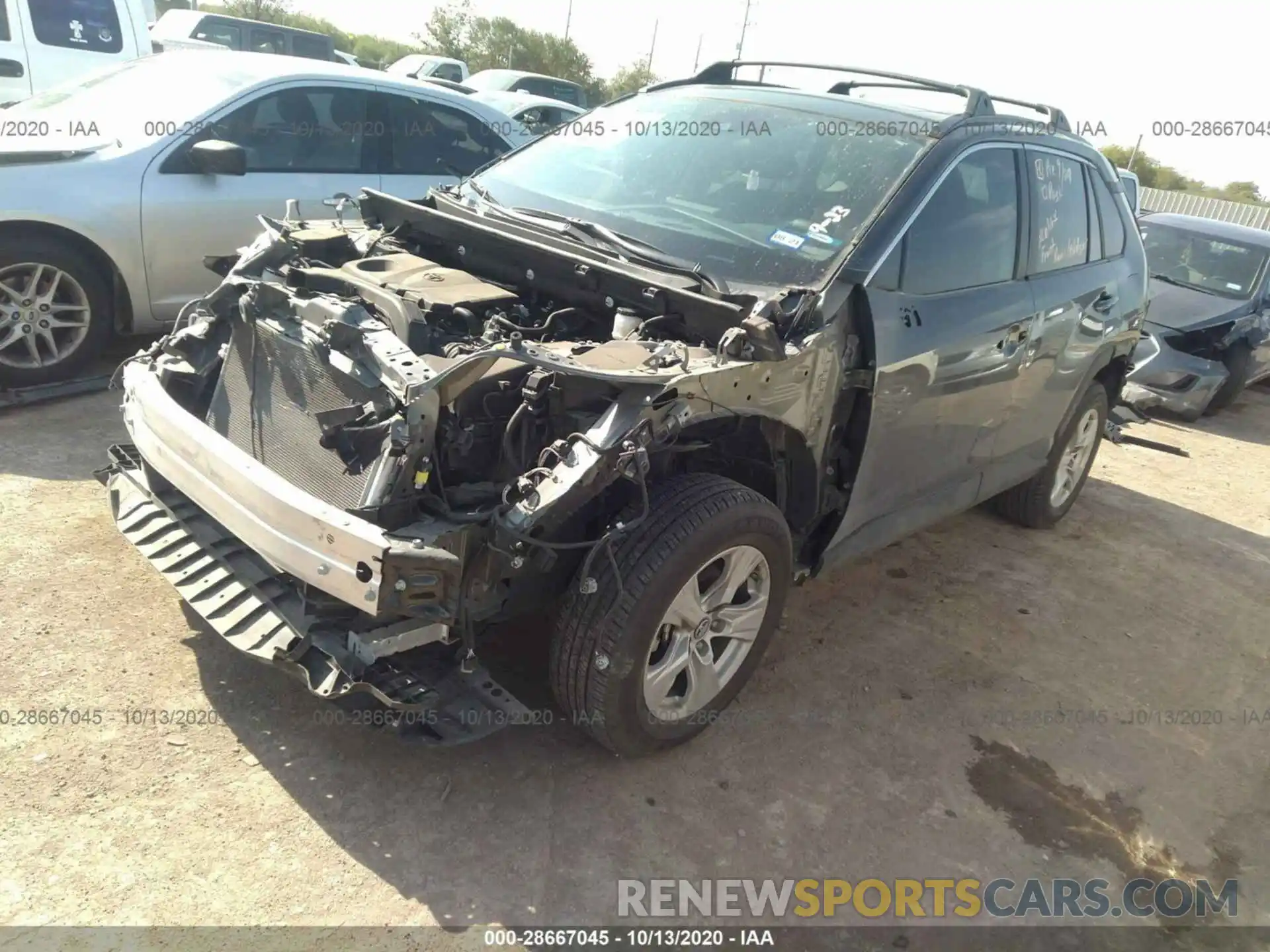 2 Photograph of a damaged car 2T3W1RFV3KC012951 TOYOTA RAV4 2019