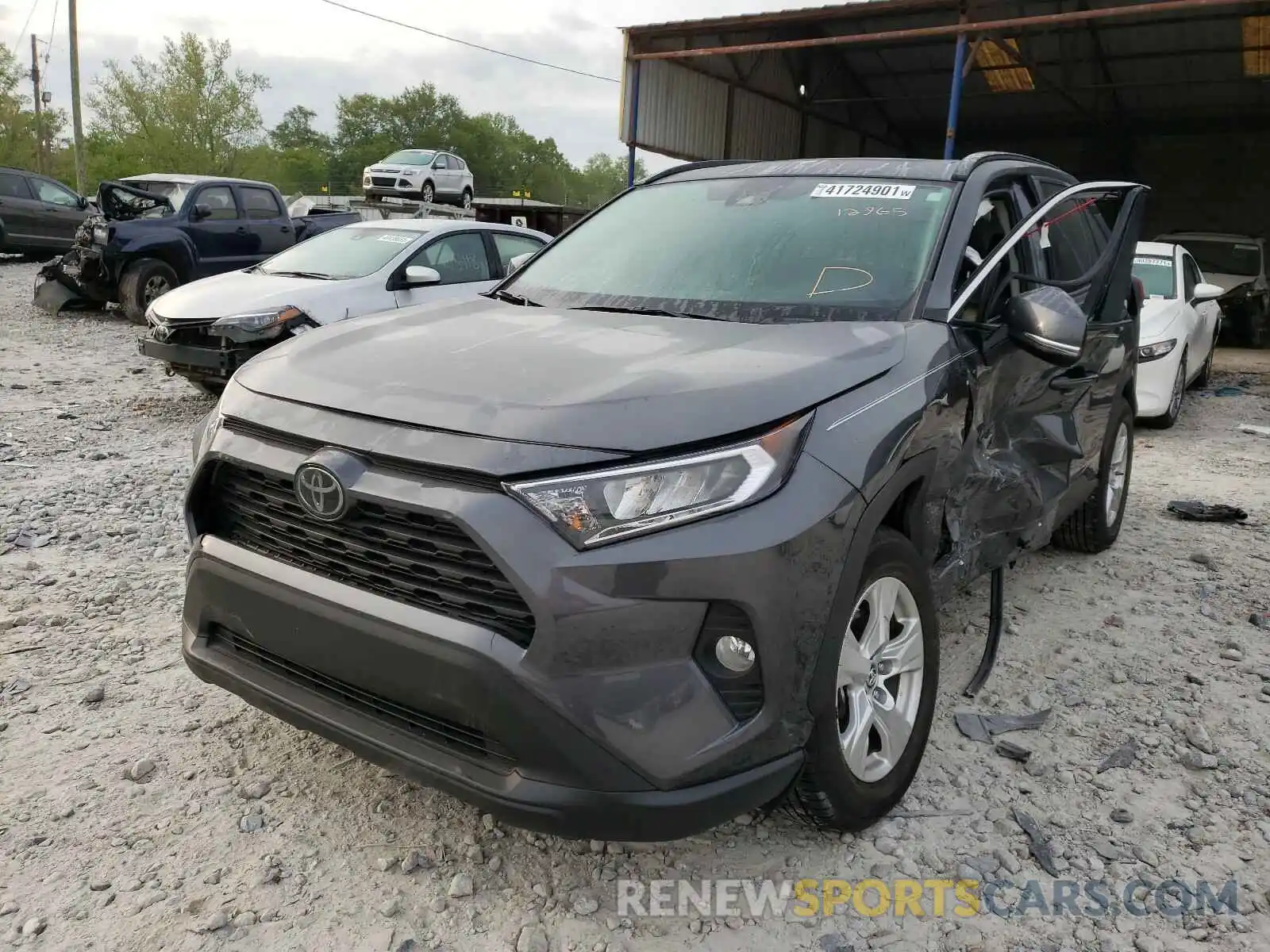 2 Photograph of a damaged car 2T3W1RFV3KC014229 TOYOTA RAV4 2019