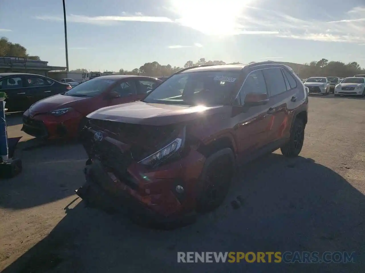 2 Photograph of a damaged car 2T3W1RFV3KC022332 TOYOTA RAV4 2019