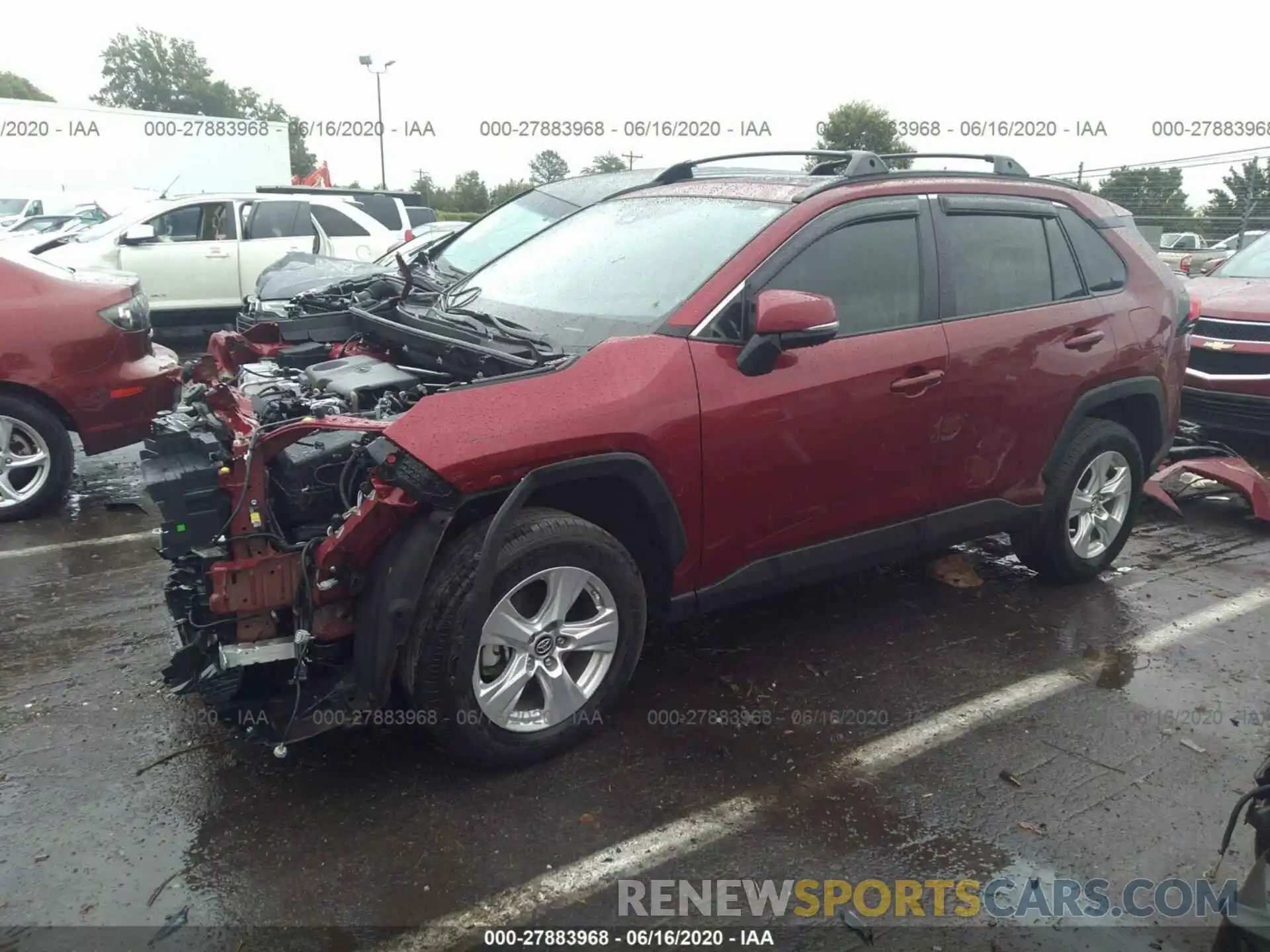 2 Photograph of a damaged car 2T3W1RFV3KC023349 TOYOTA RAV4 2019