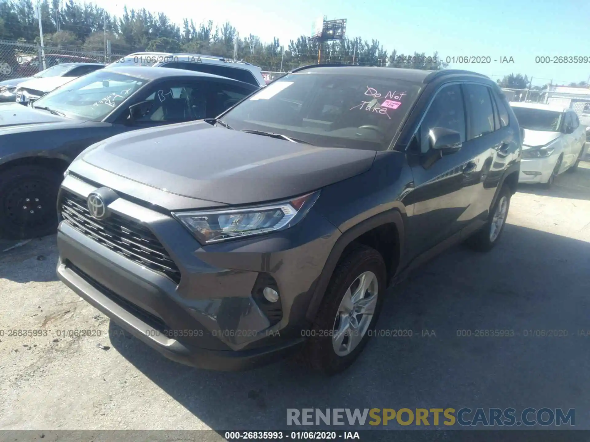 2 Photograph of a damaged car 2T3W1RFV3KW001480 TOYOTA RAV4 2019