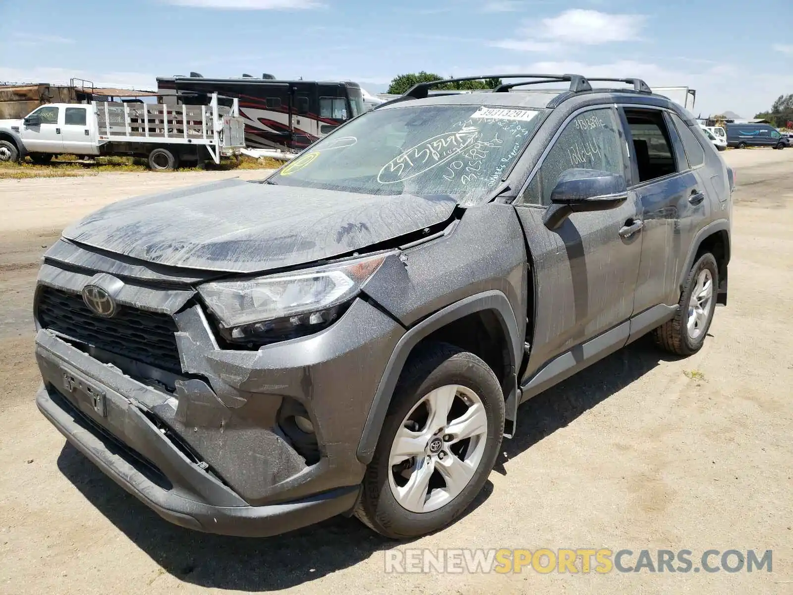 2 Photograph of a damaged car 2T3W1RFV3KW017856 TOYOTA RAV4 2019