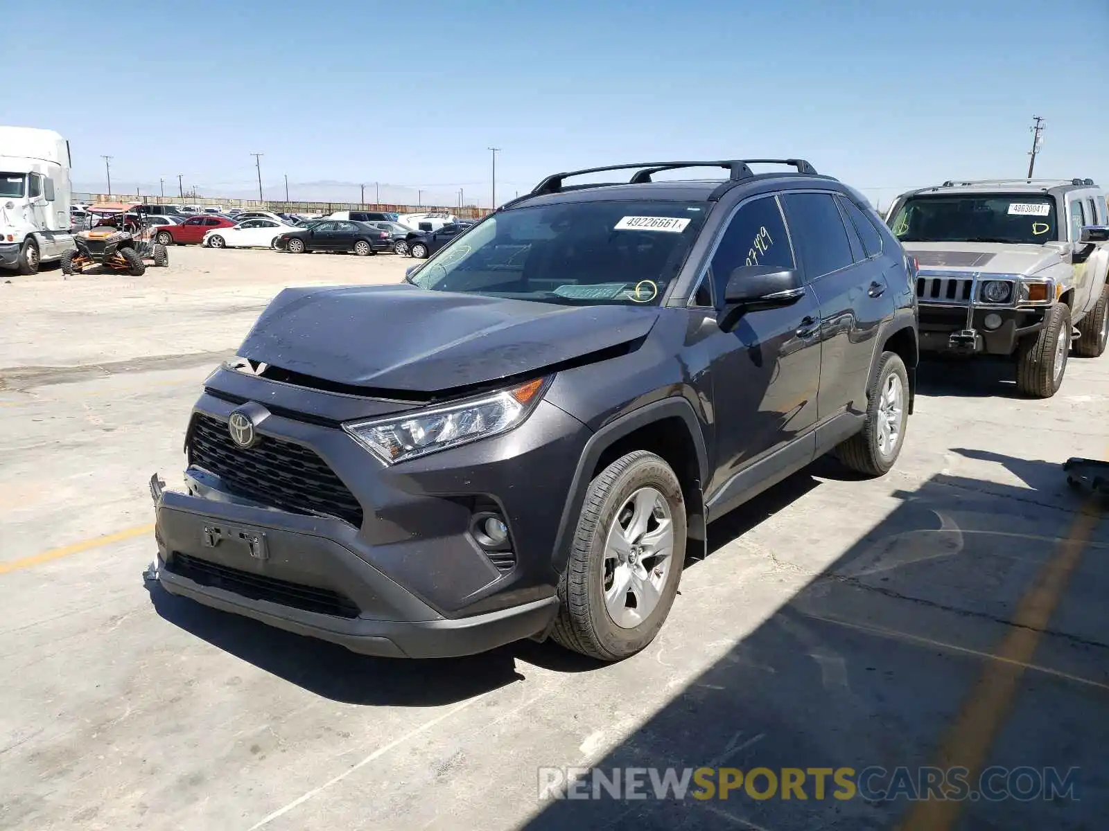 2 Photograph of a damaged car 2T3W1RFV3KW024970 TOYOTA RAV4 2019