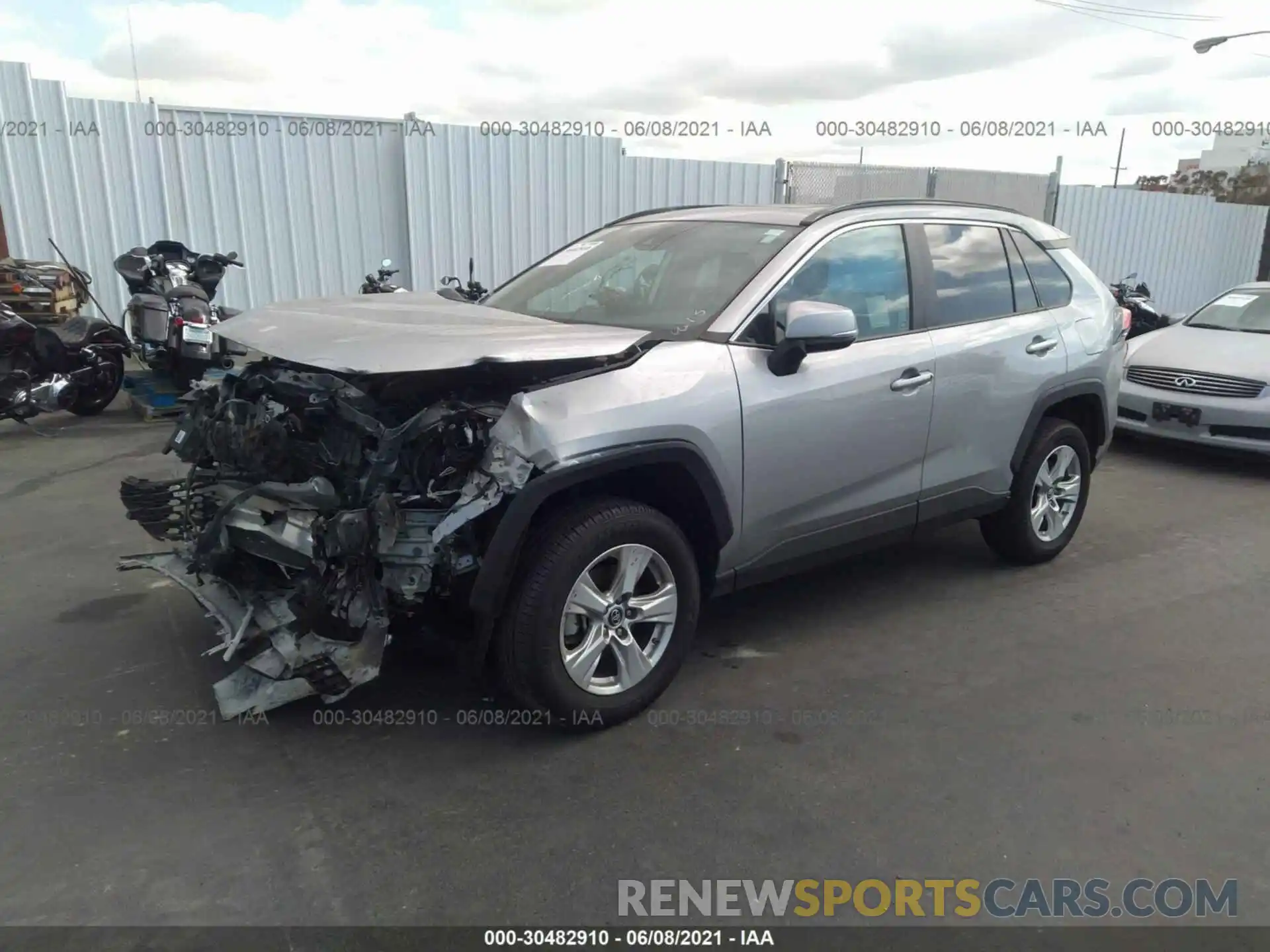 2 Photograph of a damaged car 2T3W1RFV3KW030526 TOYOTA RAV4 2019