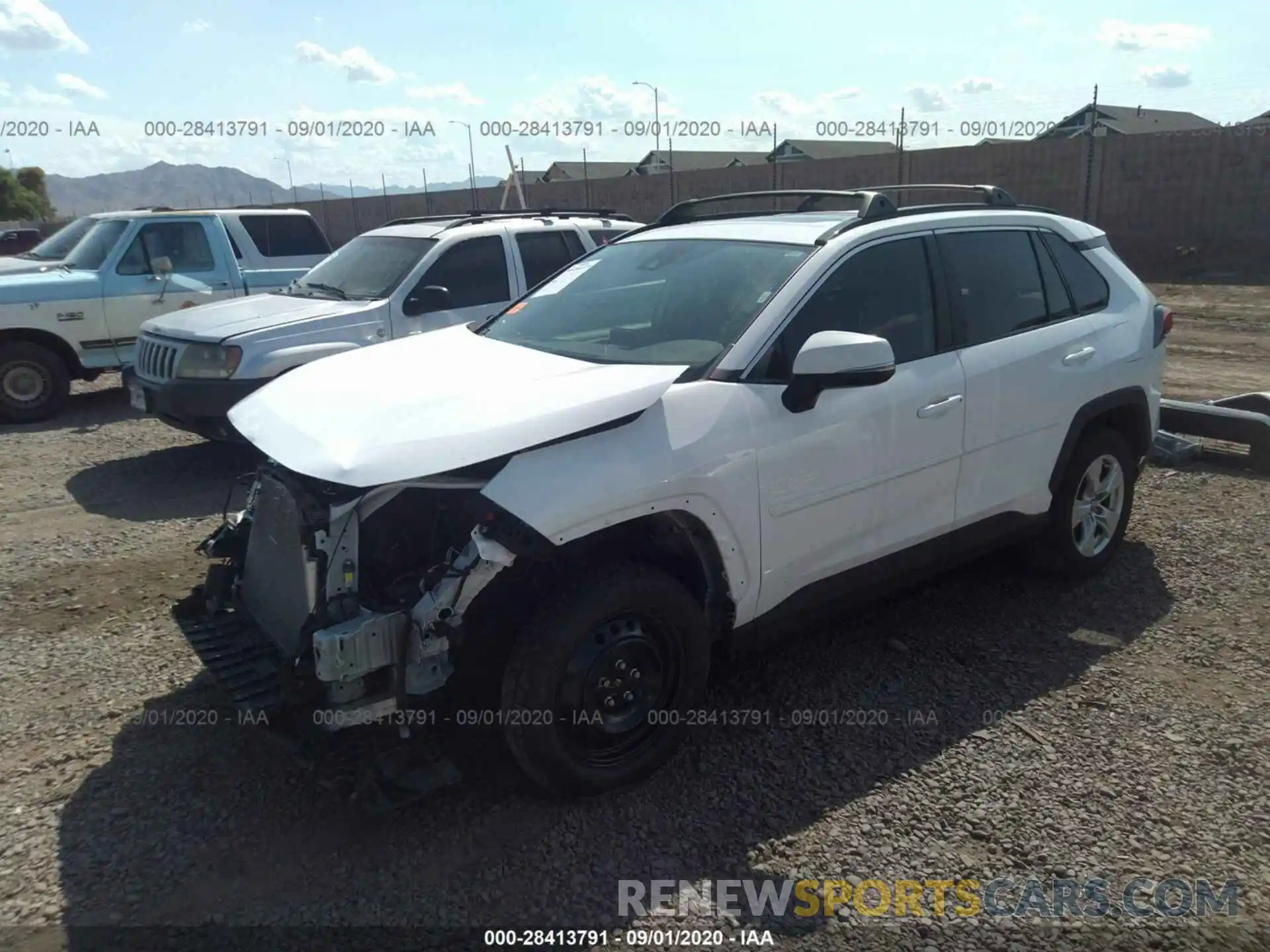 2 Photograph of a damaged car 2T3W1RFV3KW041297 TOYOTA RAV4 2019