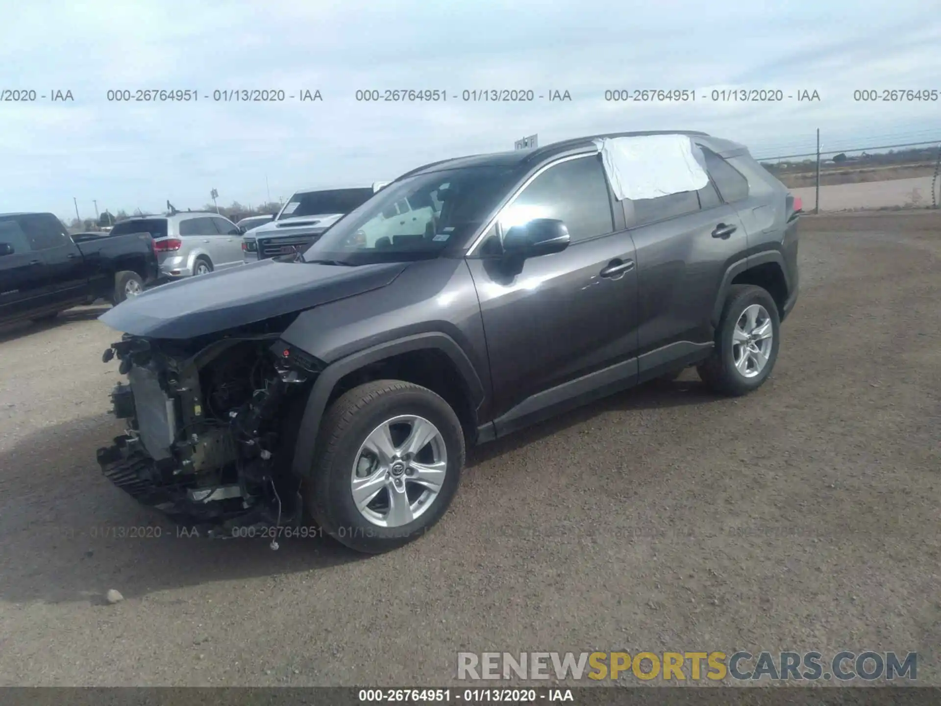 2 Photograph of a damaged car 2T3W1RFV4KC004857 TOYOTA RAV4 2019