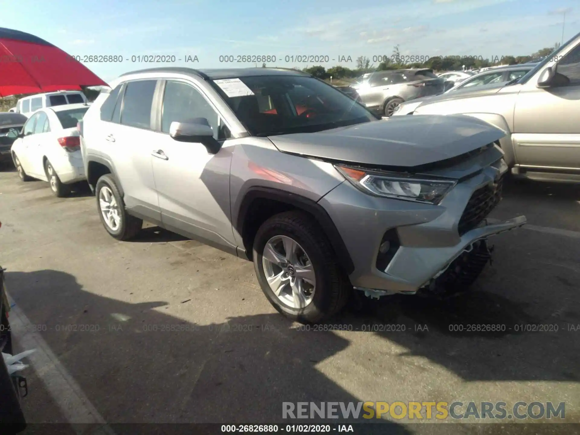 1 Photograph of a damaged car 2T3W1RFV4KC013946 TOYOTA RAV4 2019