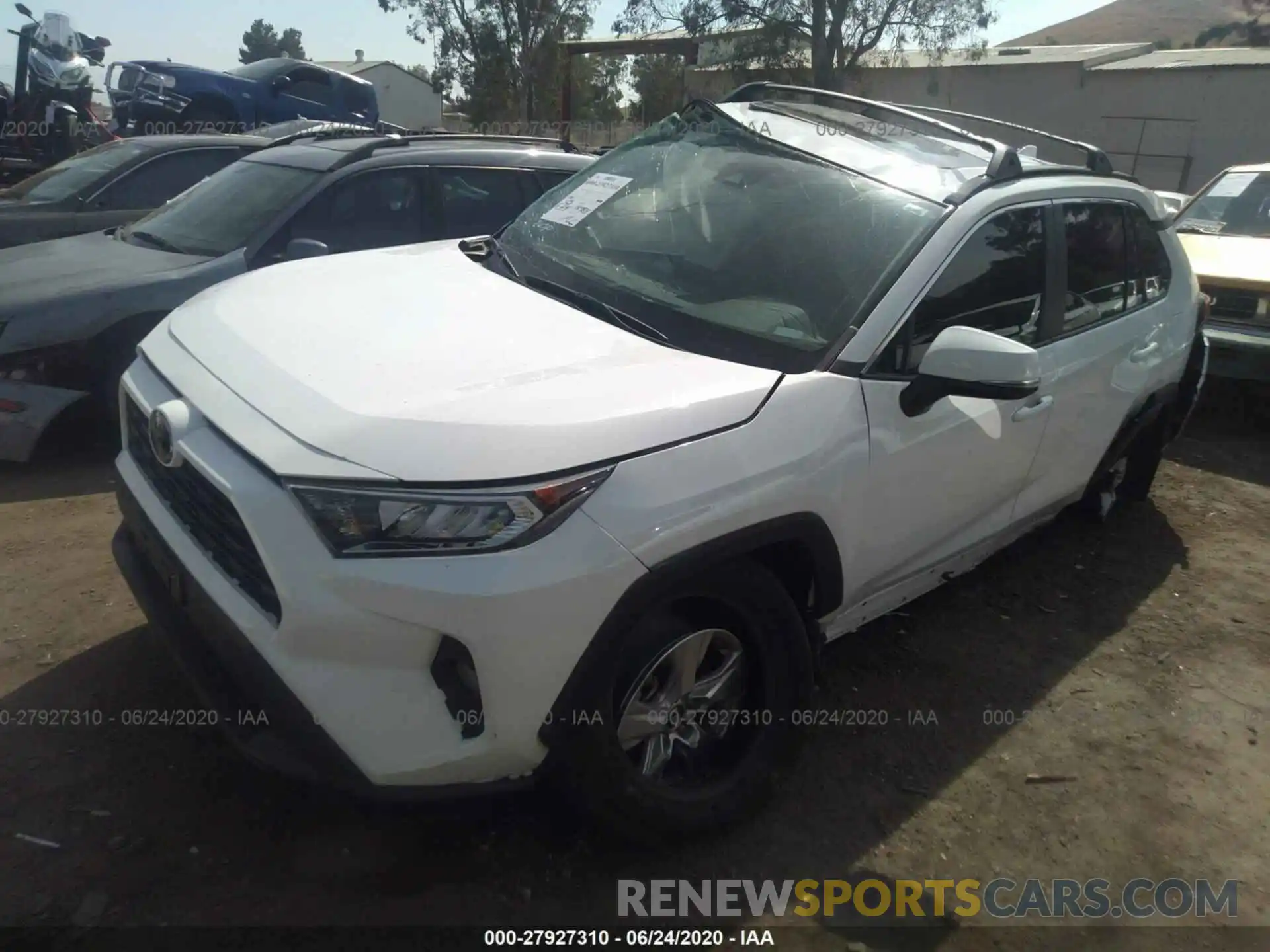 2 Photograph of a damaged car 2T3W1RFV4KC022856 TOYOTA RAV4 2019