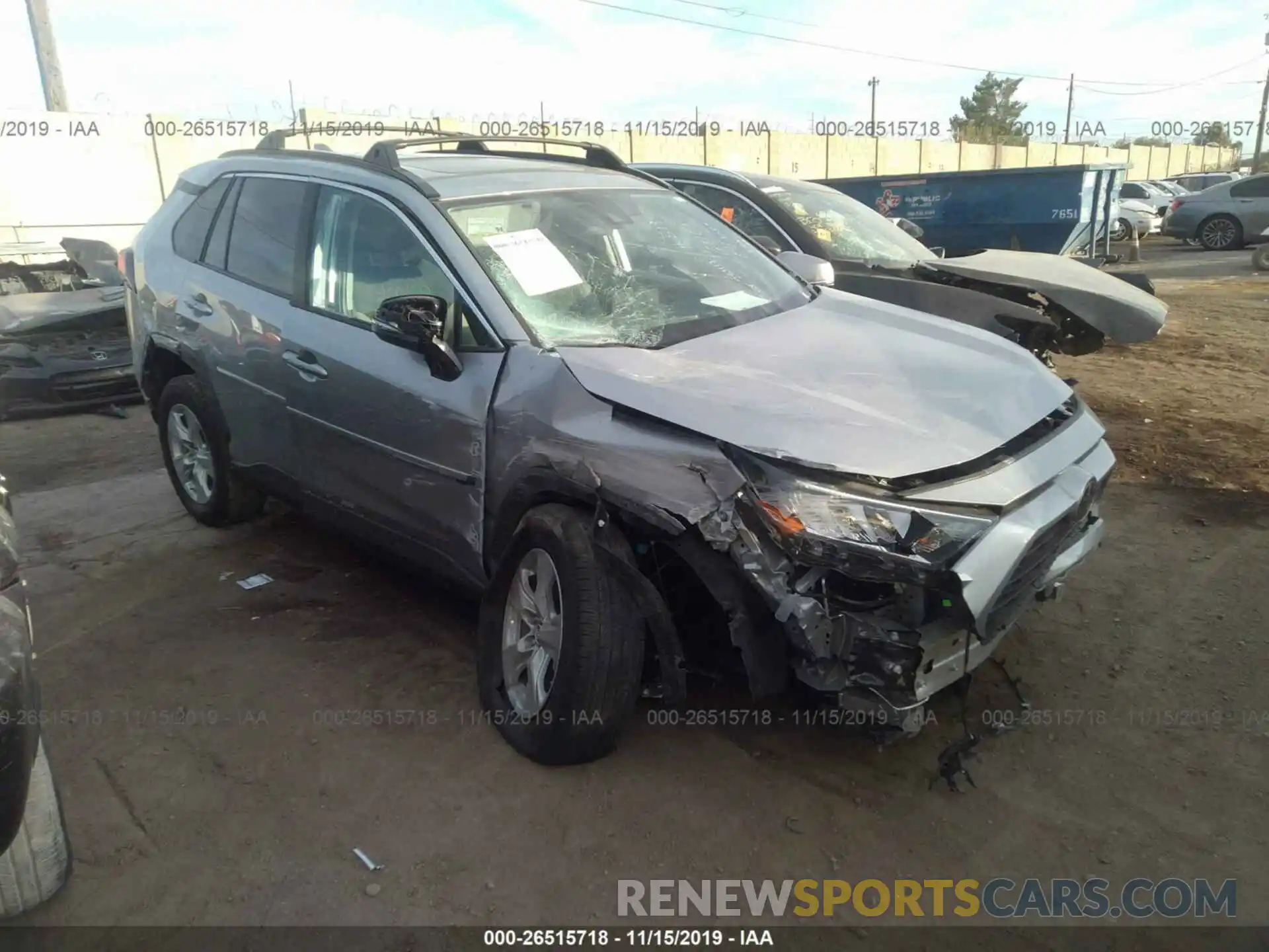 1 Photograph of a damaged car 2T3W1RFV4KC032125 TOYOTA RAV4 2019