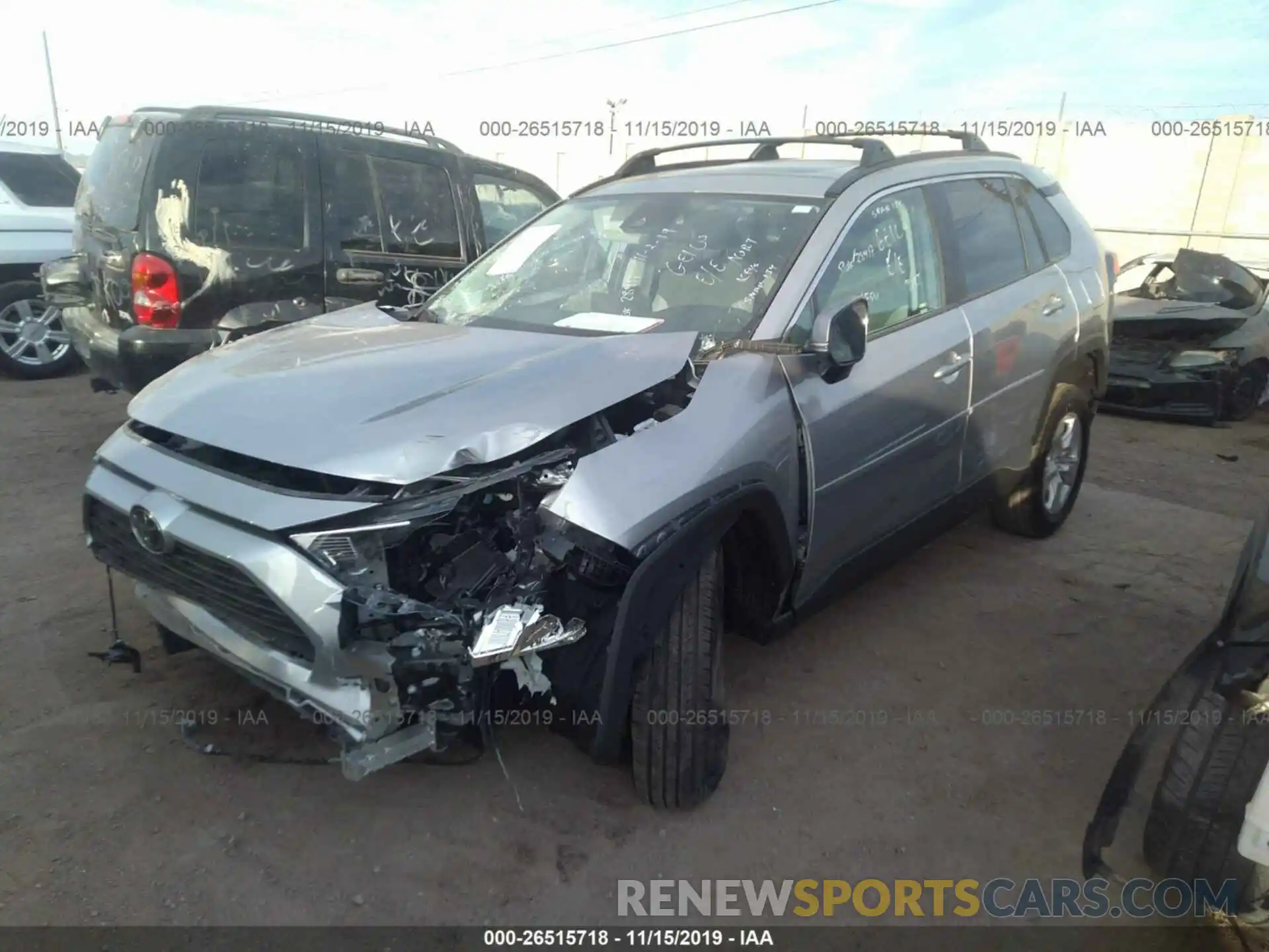 2 Photograph of a damaged car 2T3W1RFV4KC032125 TOYOTA RAV4 2019