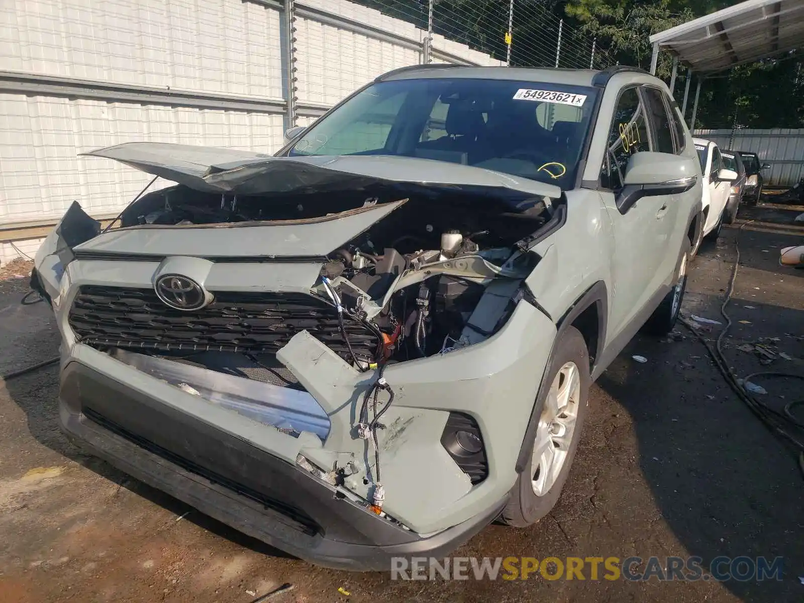 2 Photograph of a damaged car 2T3W1RFV4KC032979 TOYOTA RAV4 2019