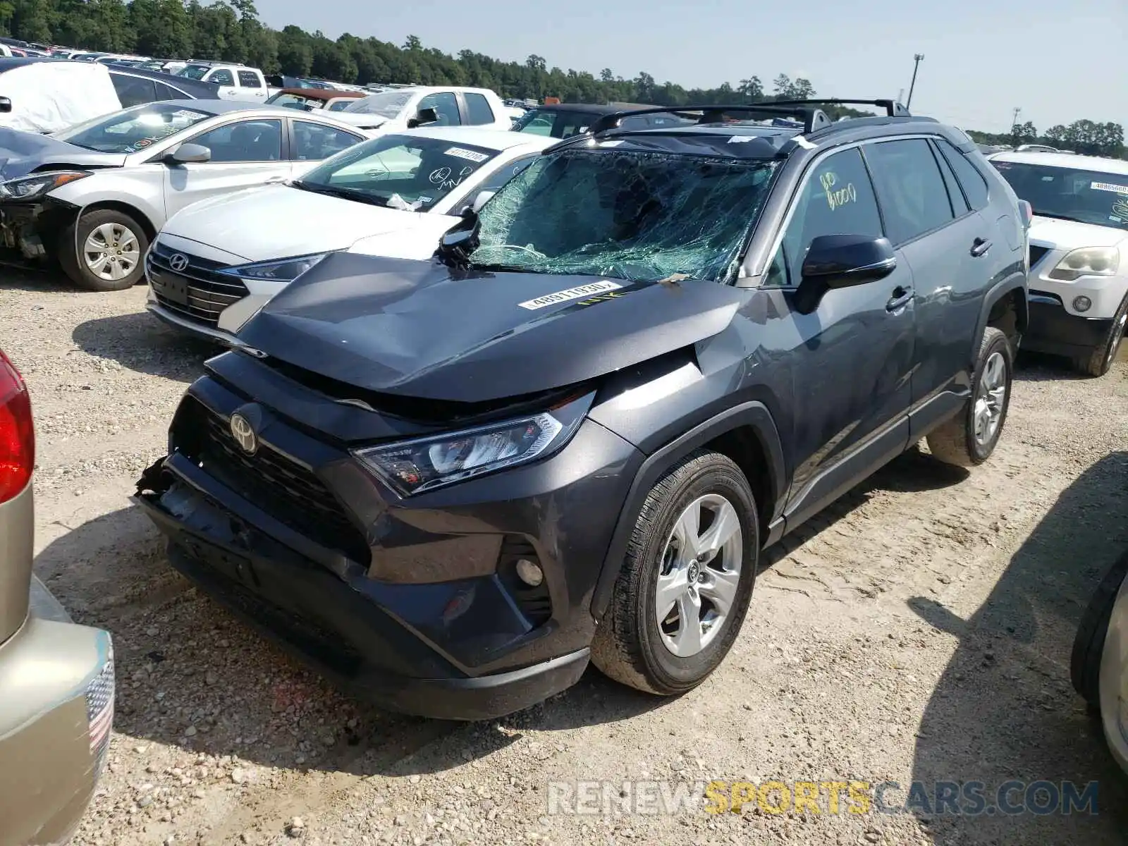 2 Фотография поврежденного автомобиля 2T3W1RFV4KW005957 TOYOTA RAV4 2019