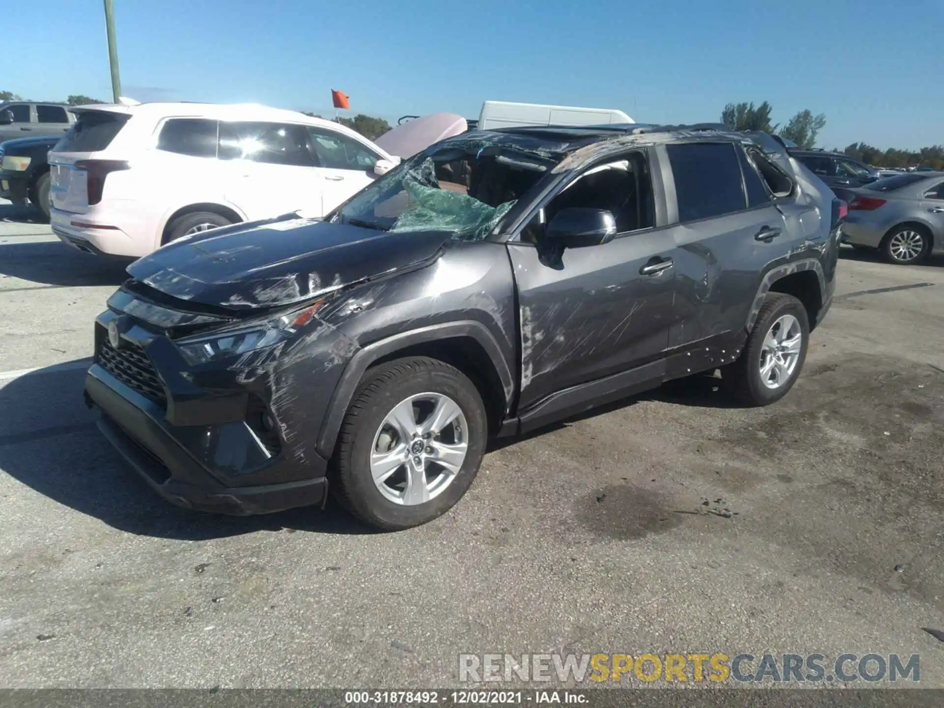 2 Photograph of a damaged car 2T3W1RFV5KC002602 TOYOTA RAV4 2019