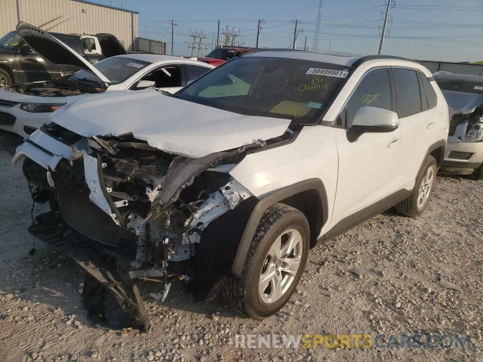 2 Photograph of a damaged car 2T3W1RFV5KC016449 TOYOTA RAV4 2019