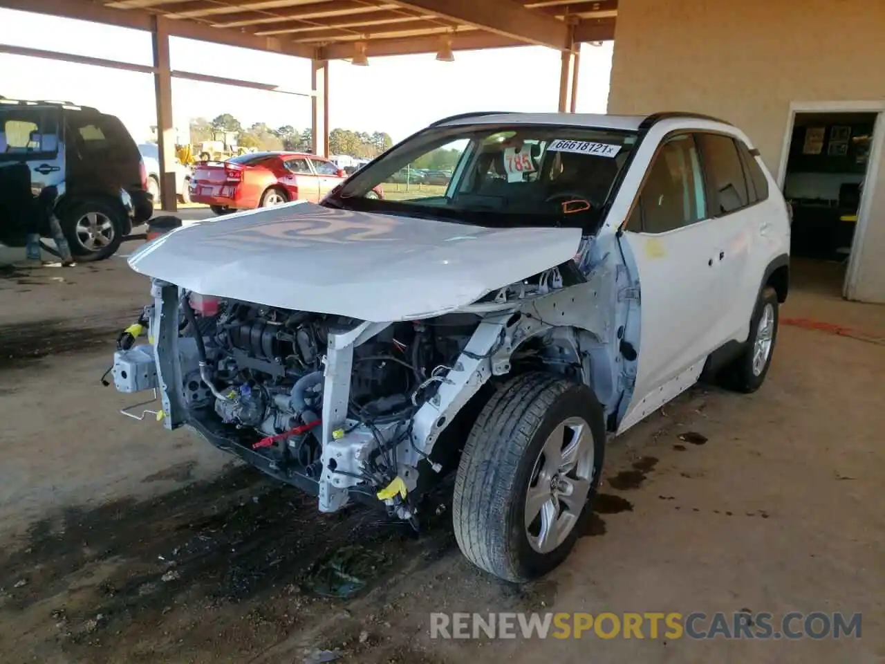 2 Photograph of a damaged car 2T3W1RFV5KW001612 TOYOTA RAV4 2019