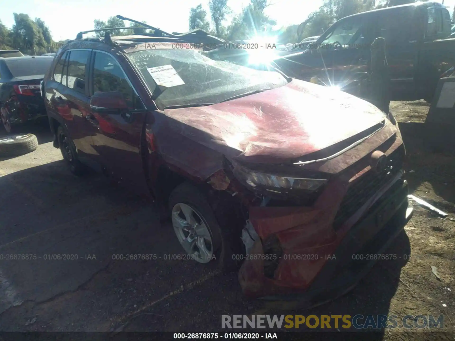 1 Photograph of a damaged car 2T3W1RFV5KW019074 TOYOTA RAV4 2019