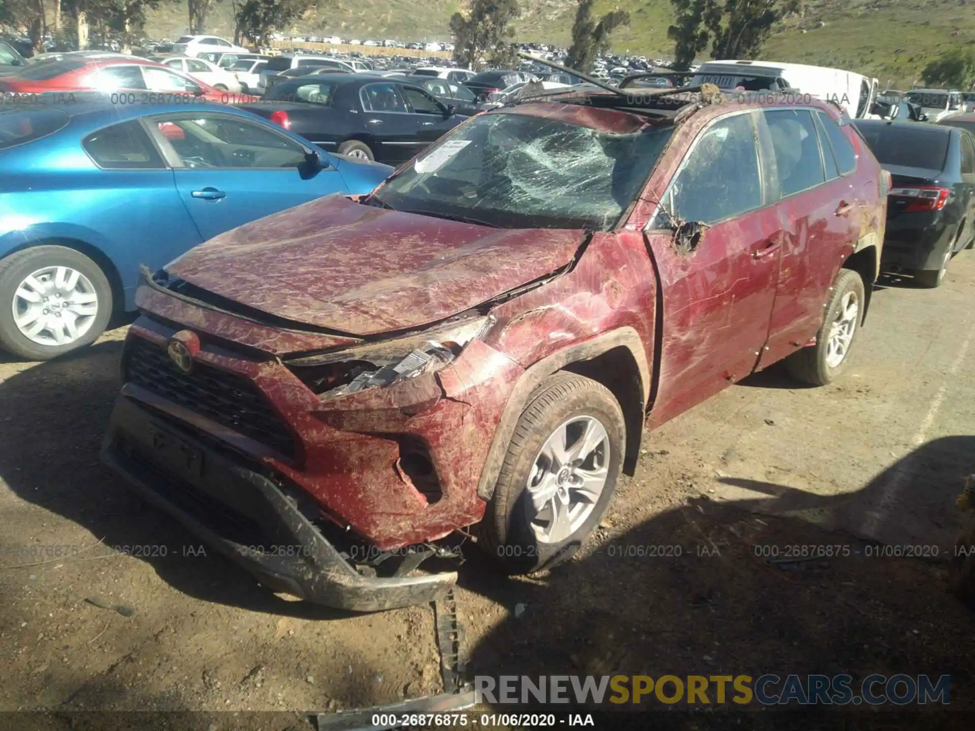 2 Photograph of a damaged car 2T3W1RFV5KW019074 TOYOTA RAV4 2019