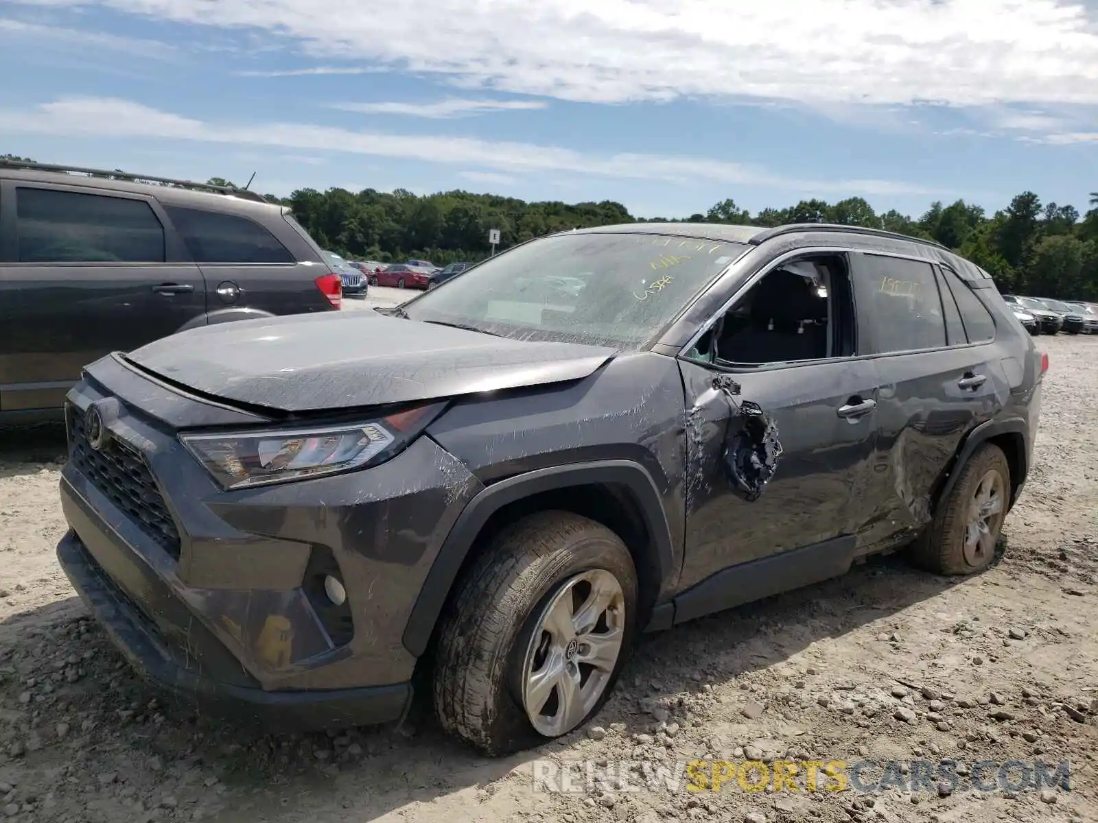 2 Photograph of a damaged car 2T3W1RFV5KW048834 TOYOTA RAV4 2019